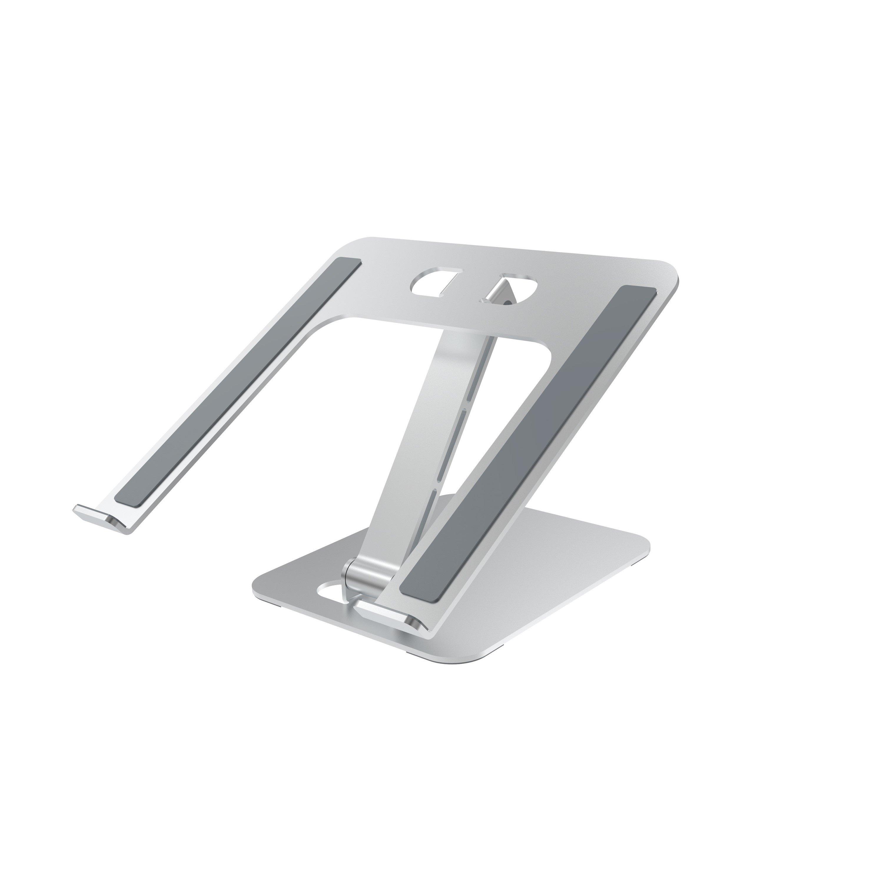 Silver - Groov-e - Adjustable Laptop/Tablet Stand for Desk - 1