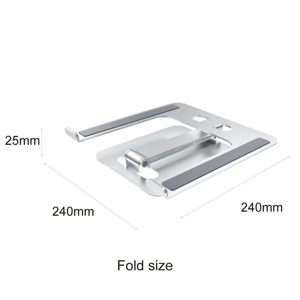 Silver - Groov-e - Adjustable Laptop/Tablet Stand for Desk - 3