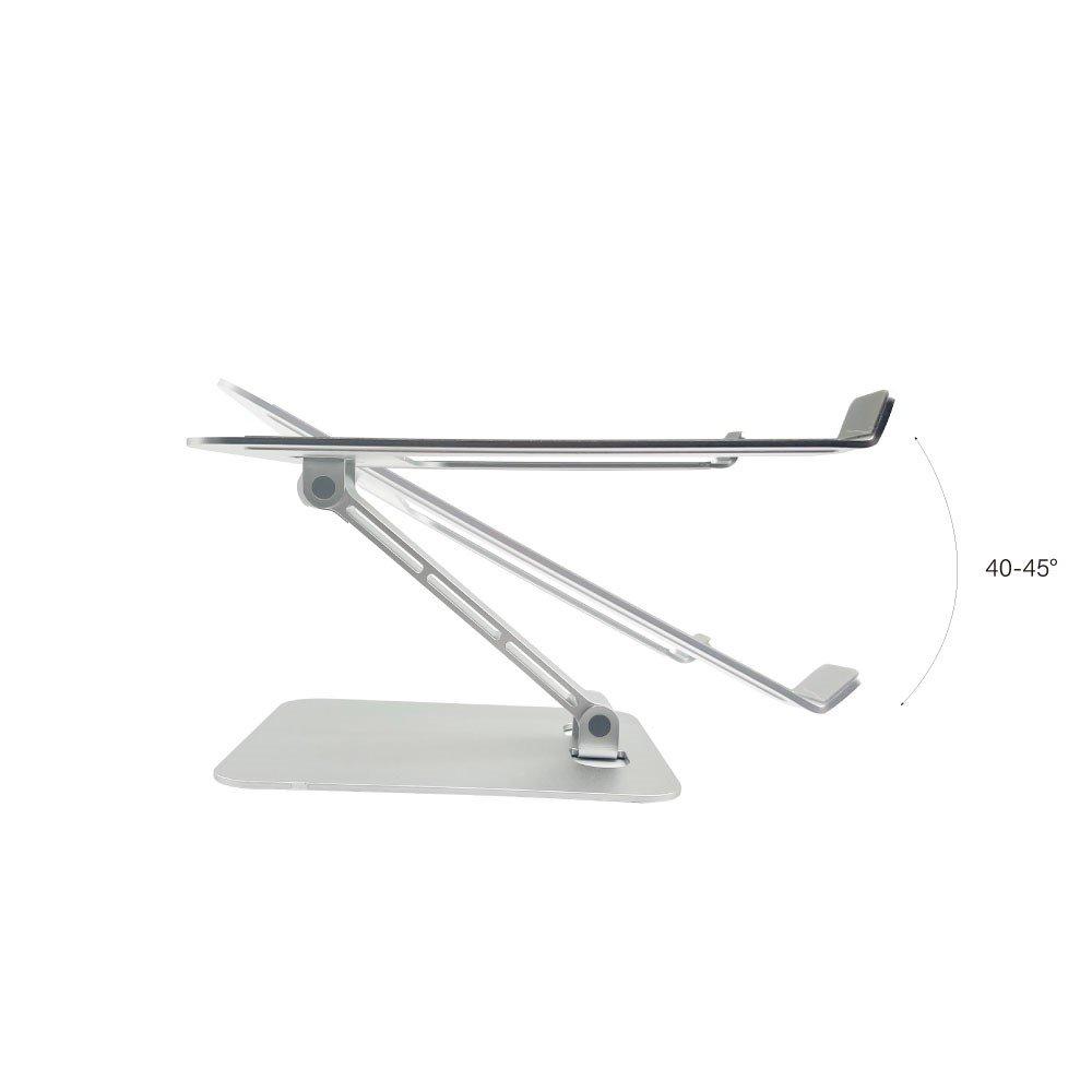Silver - Groov-e - Adjustable Laptop/Tablet Stand for Desk - 5