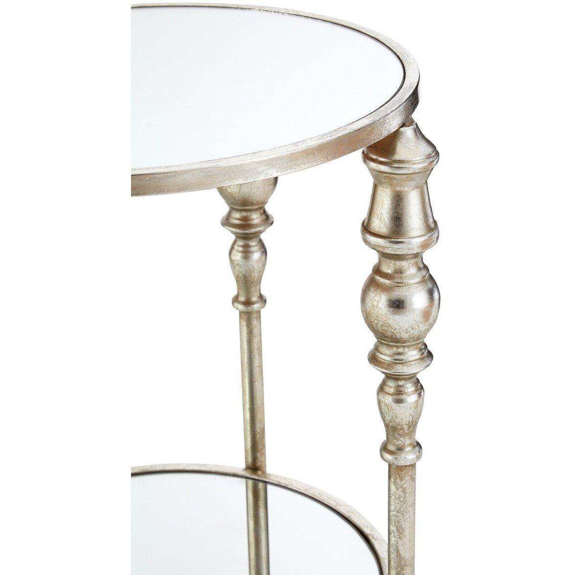 Silver - Interiors by Premier - Marcia Two Tier Side Table - 3
