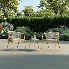 Charles Bentley Almada Rope Weave Bistro Set