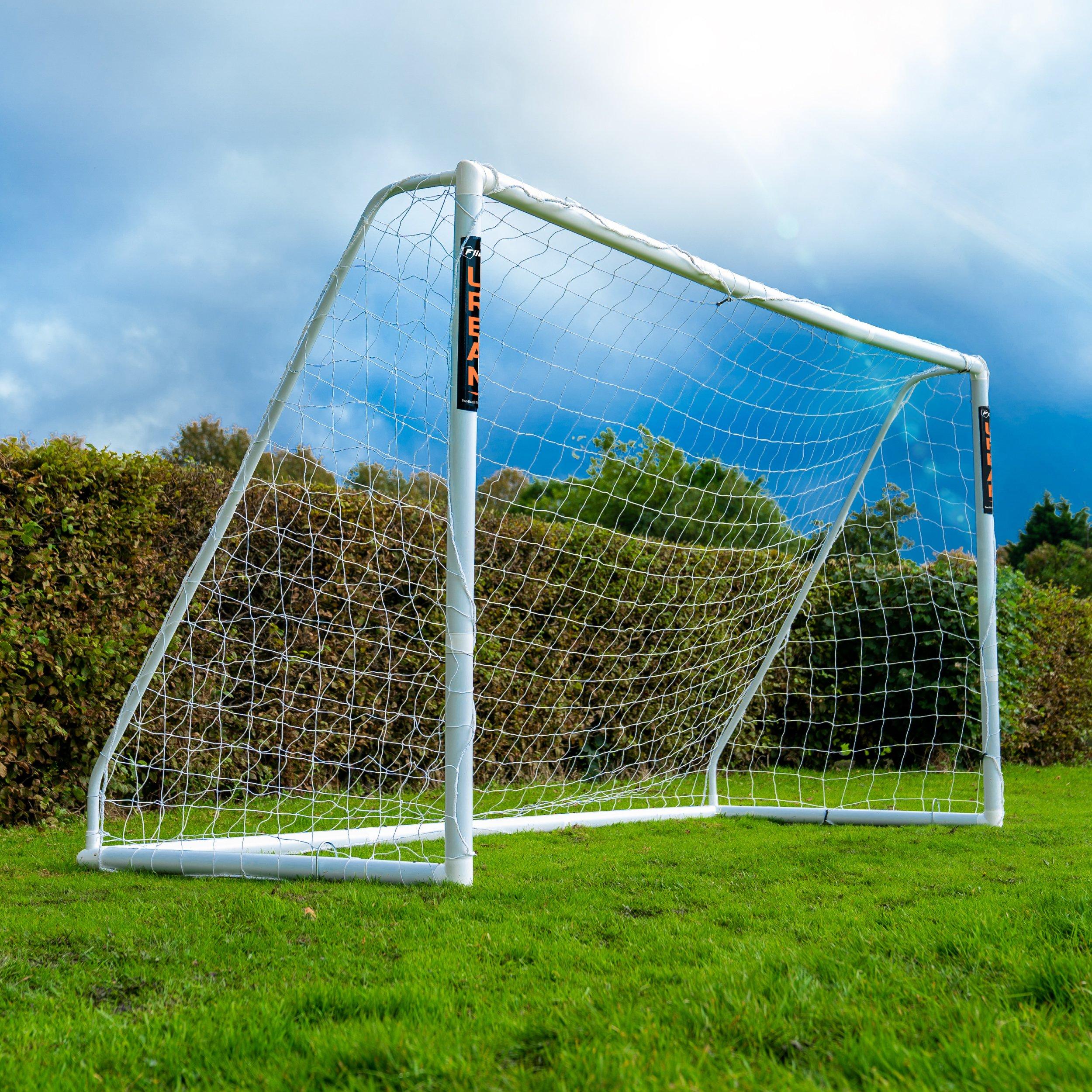 Football Flick  Urban Upvc Football/Soccer Goal 16 - White - Large