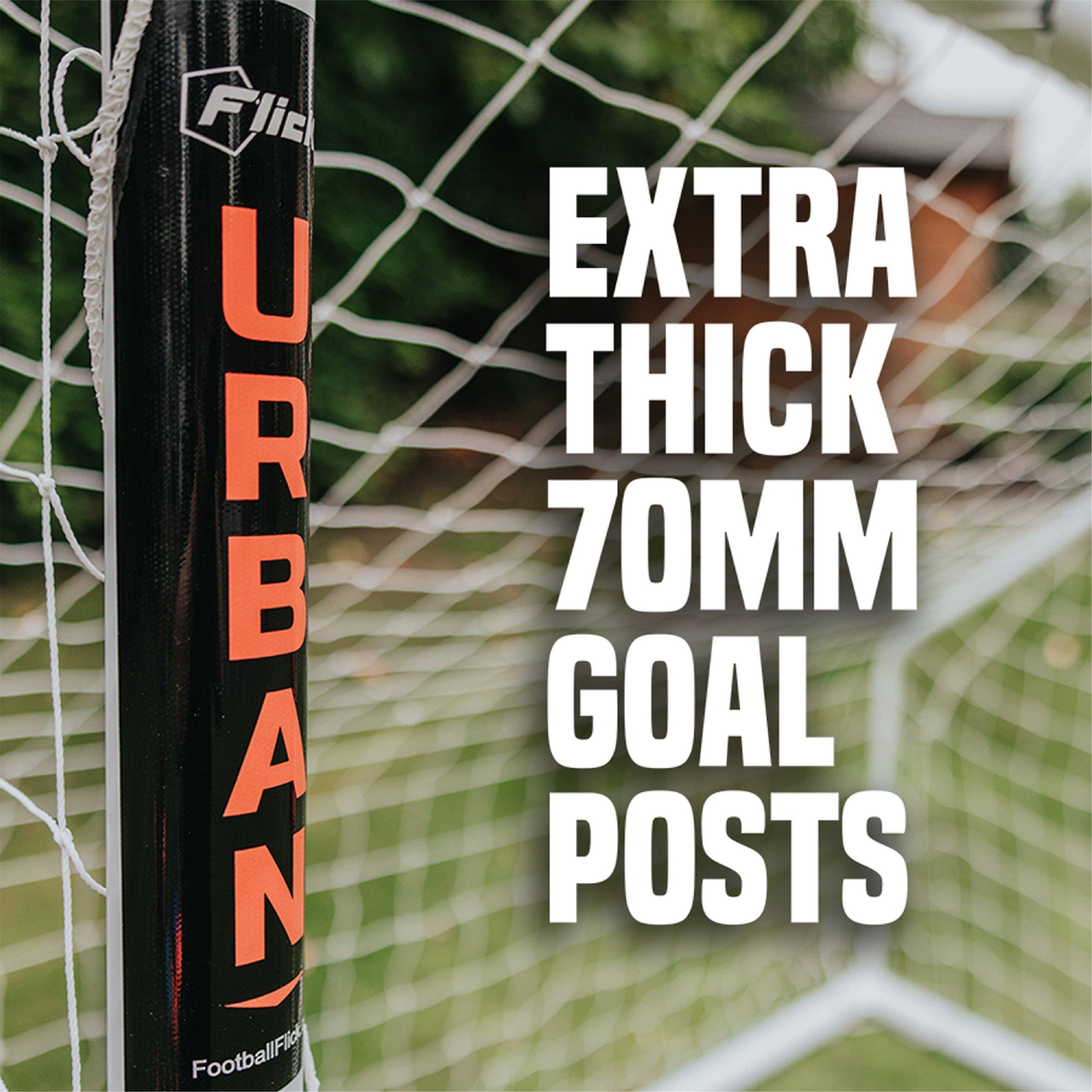 White - Football Flick - Football Flick Urban UPVC Football Goal 16x 7 - 4