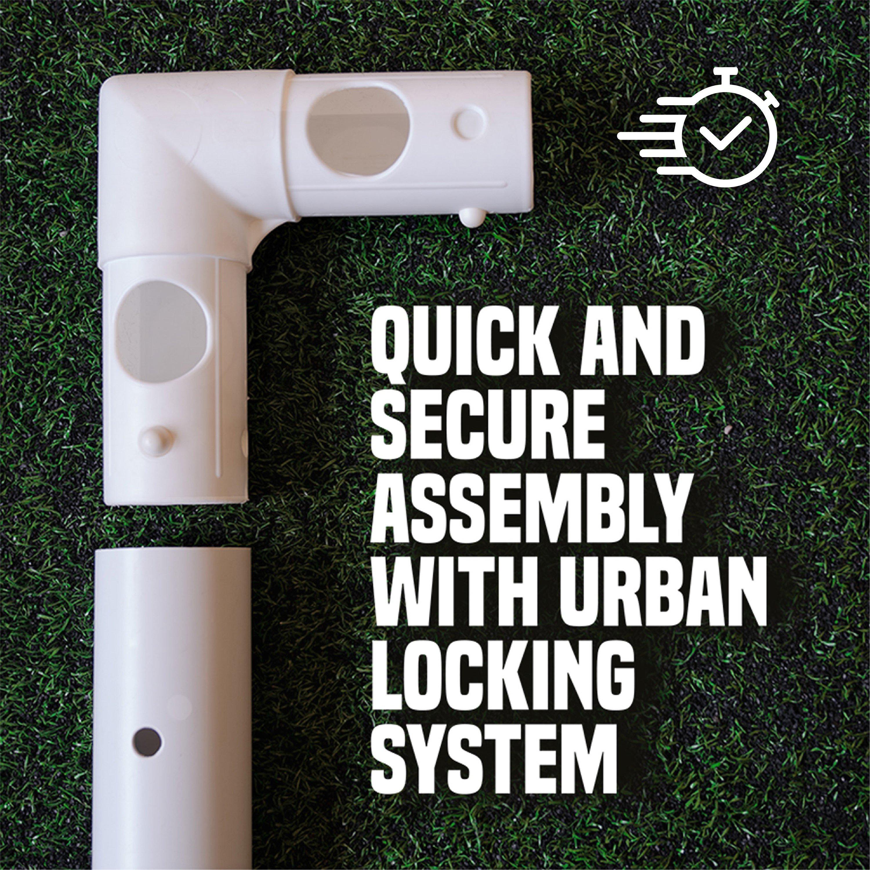 White - Football Flick - Football Flick Urban UPVC Football Goal 16x 7 - 5