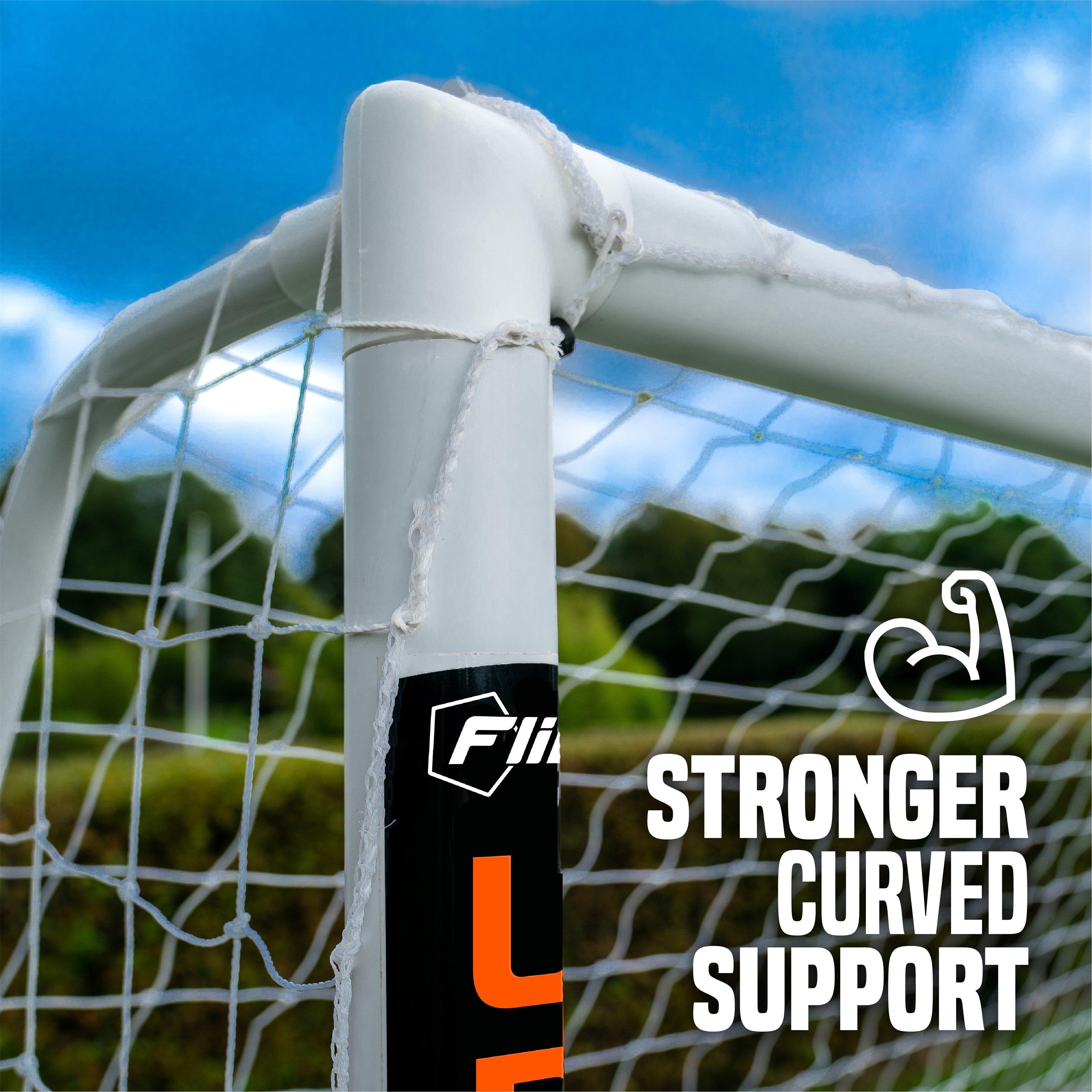 White - Football Flick - Football Flick Urban UPVC Football Goal 16x 7 - 7