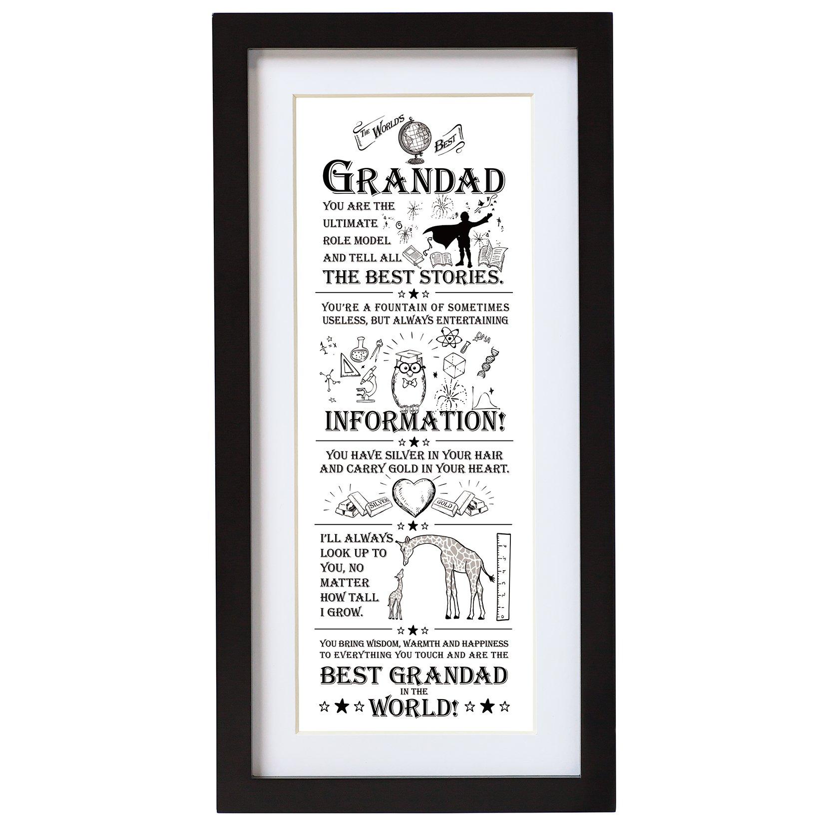 Black - Ultimate Gift For Man - 8944 - Grandad Wall Art