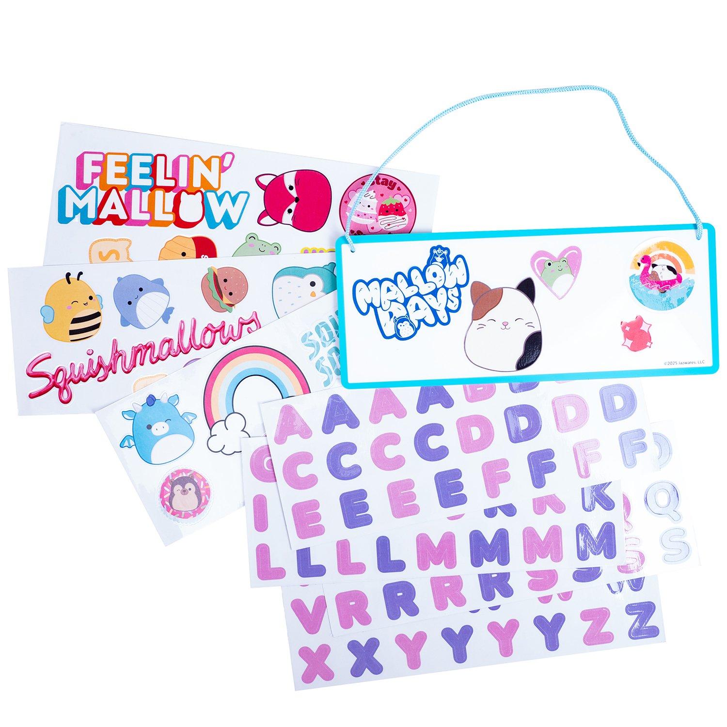 Multi - Squishmallows - Room Sign with wall decals - 2