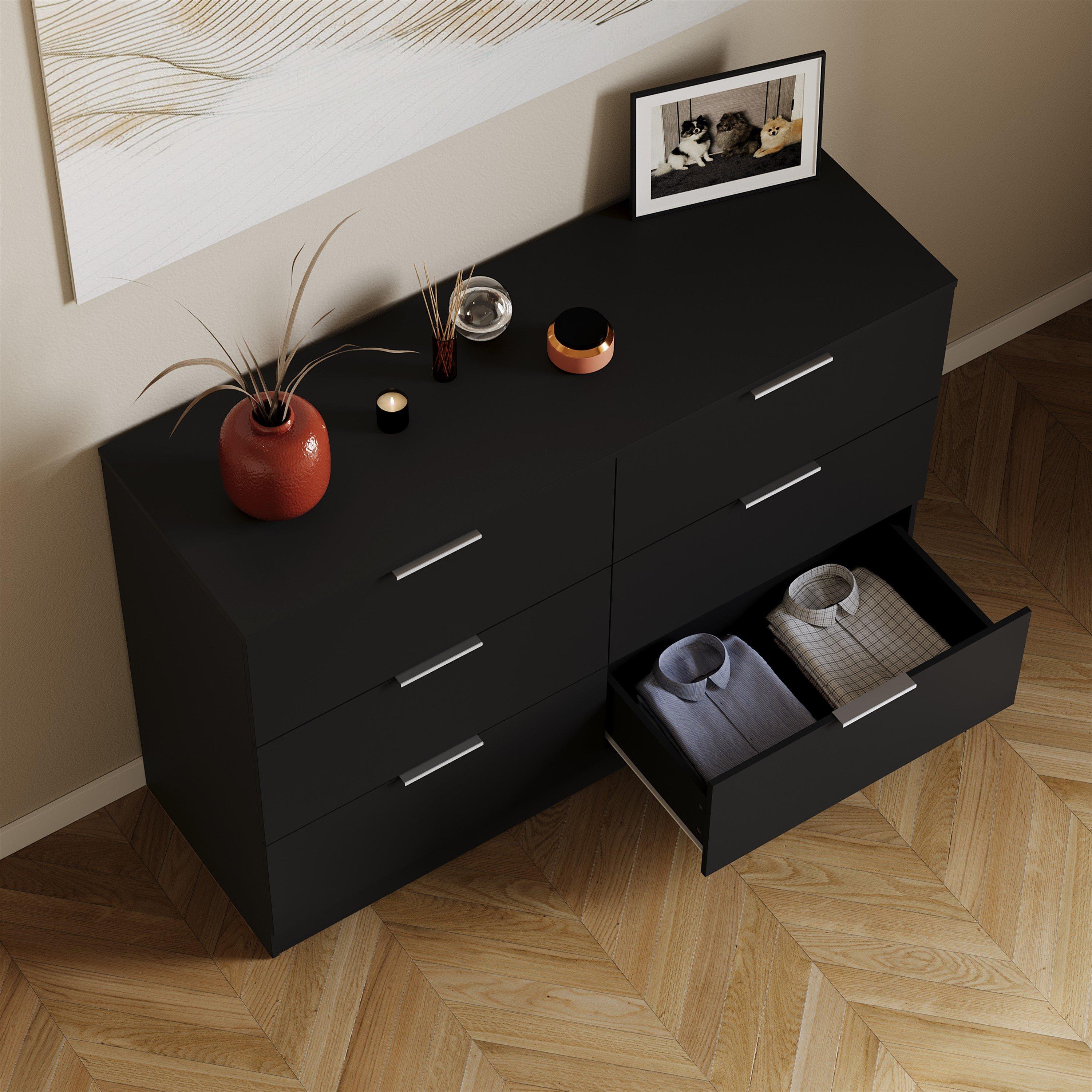 Black - Lassic - Trega 6 Drawer Chest of Drawers - 5