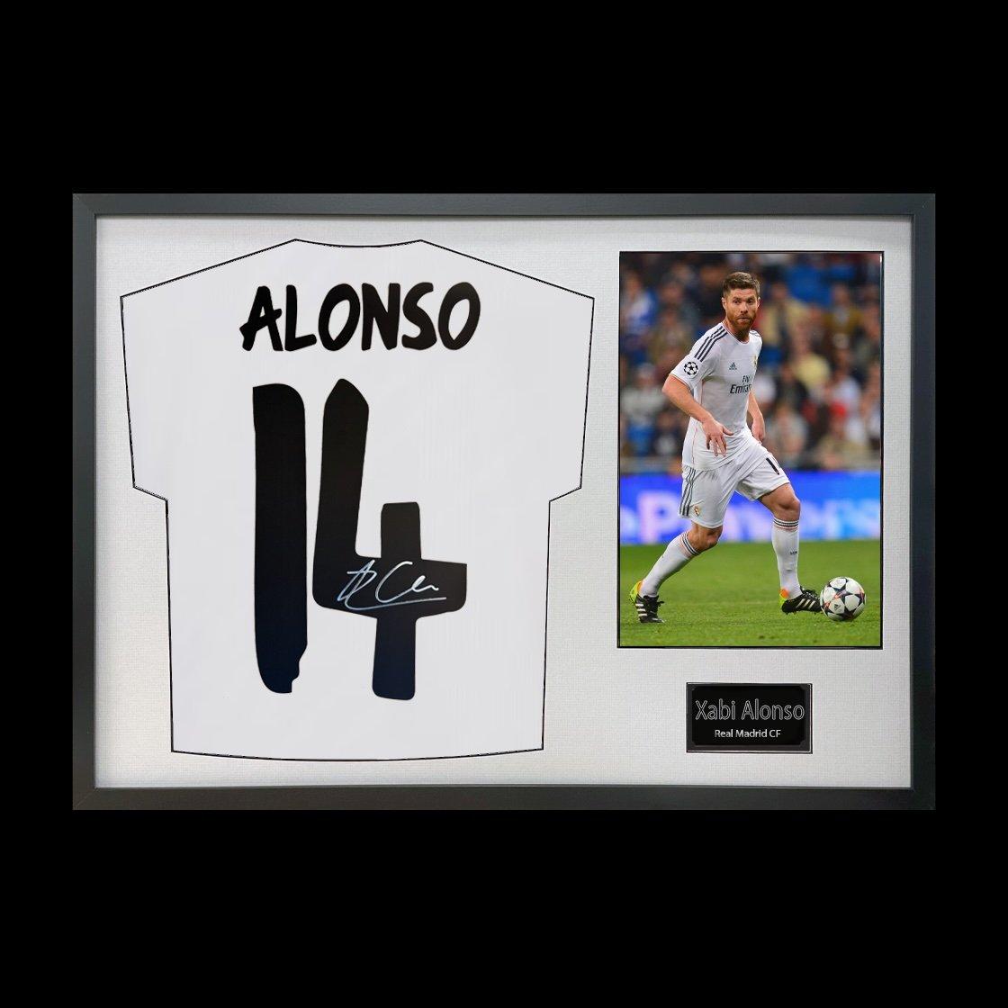 White - The Fan Cave - Xabi Alonso Signed Real Madrid Shirt Classic Frame - 1