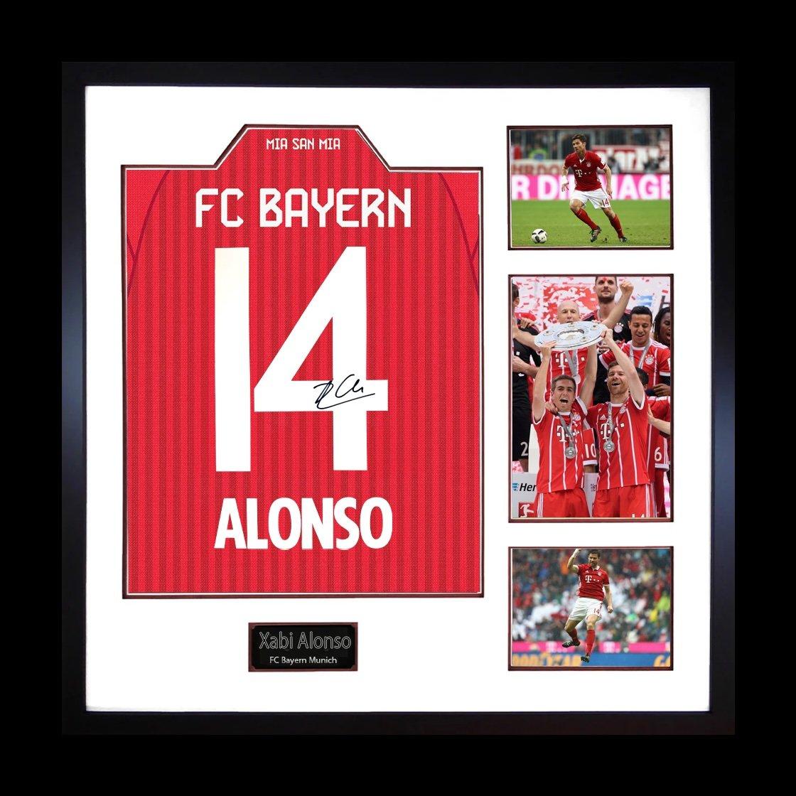 Red - The Fan Cave - Xabi Alonso Signed Bayern Munich Shirt Elite Frame - 1