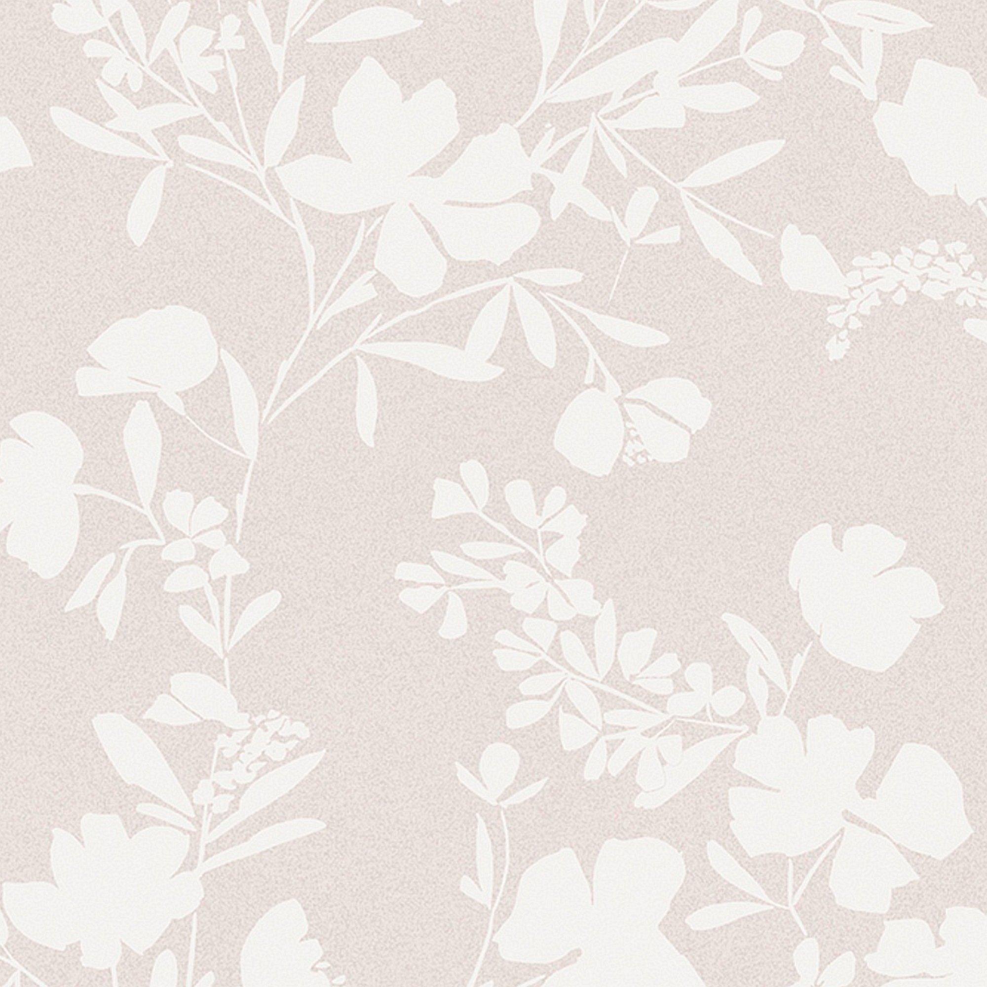 Cream - Next - Silhouette Floral Neutral Wallpaper - 2
