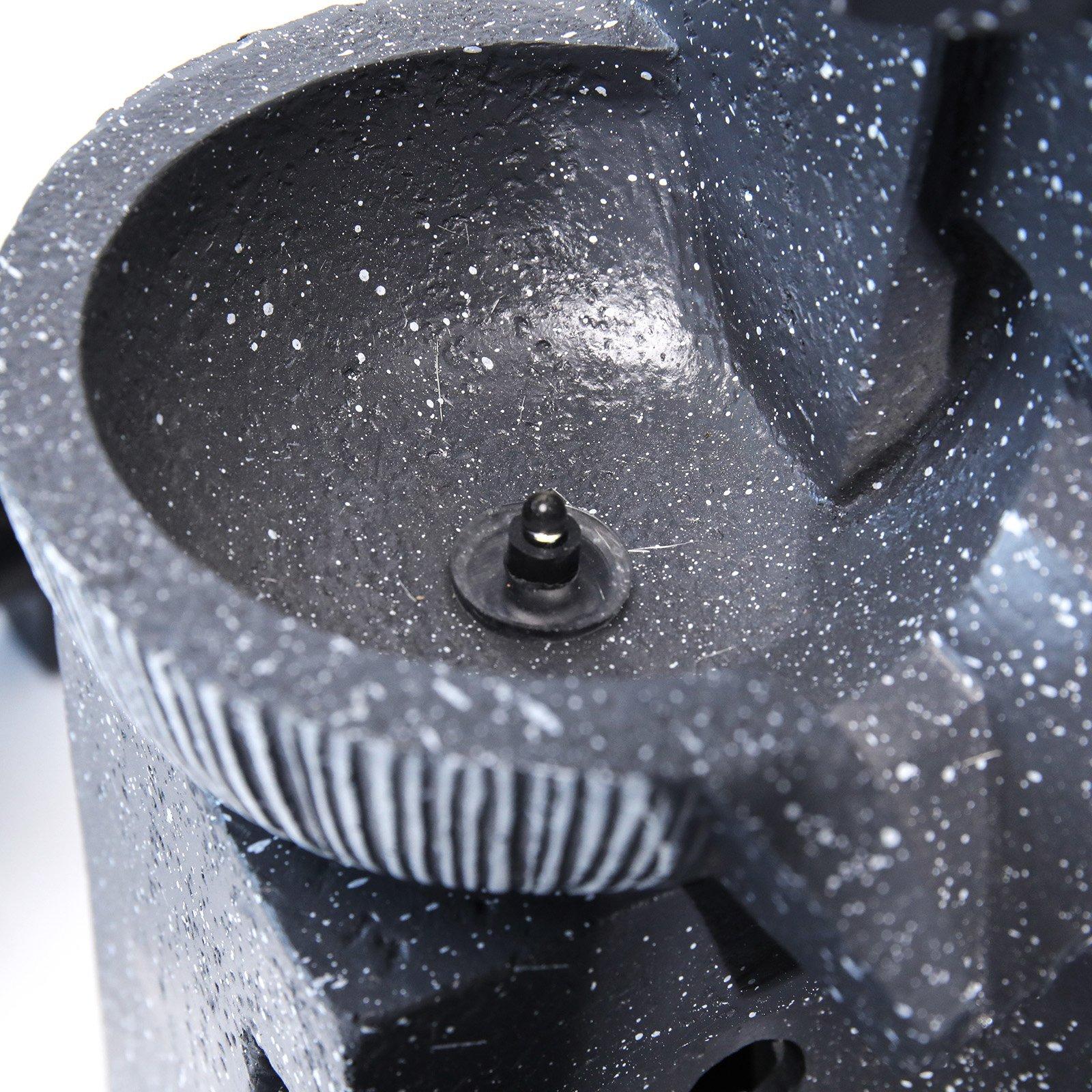 Black - Breeins - Outdoor LED Water Fountain Rockery Decor - 6