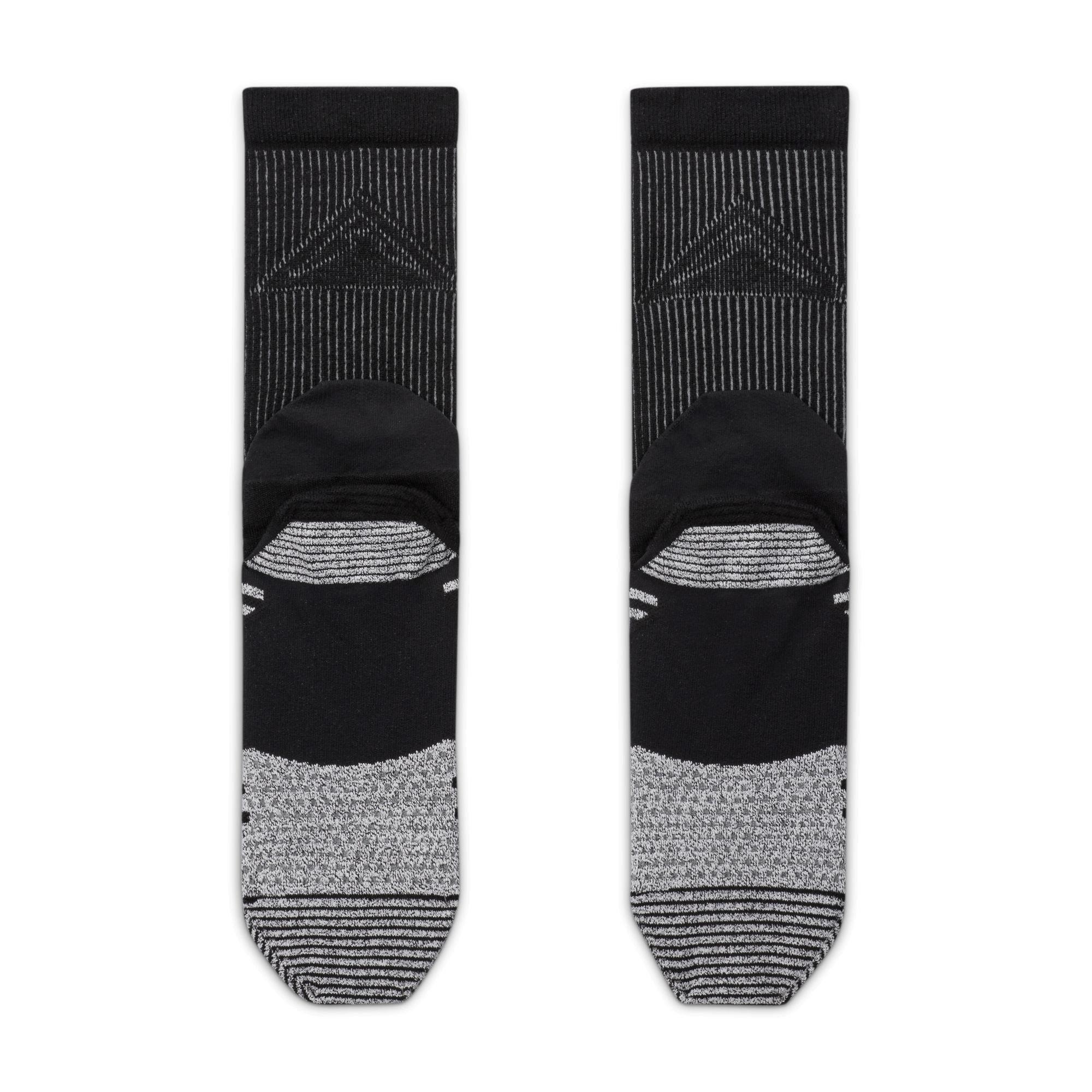 Sort/Sølv - Nike - Dri-FIT Trail Running Crew Socks - 6