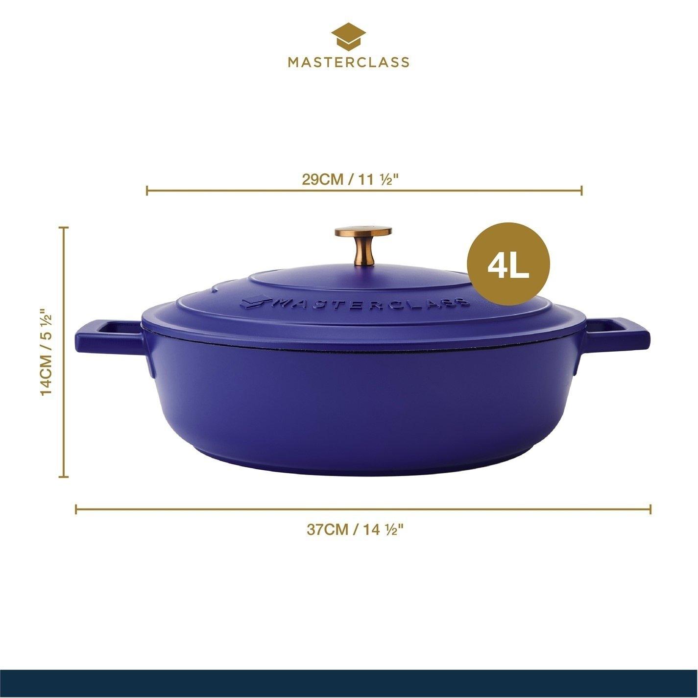 MasterClass Electric Blue Cast Aluminium Shallow | FRASERS