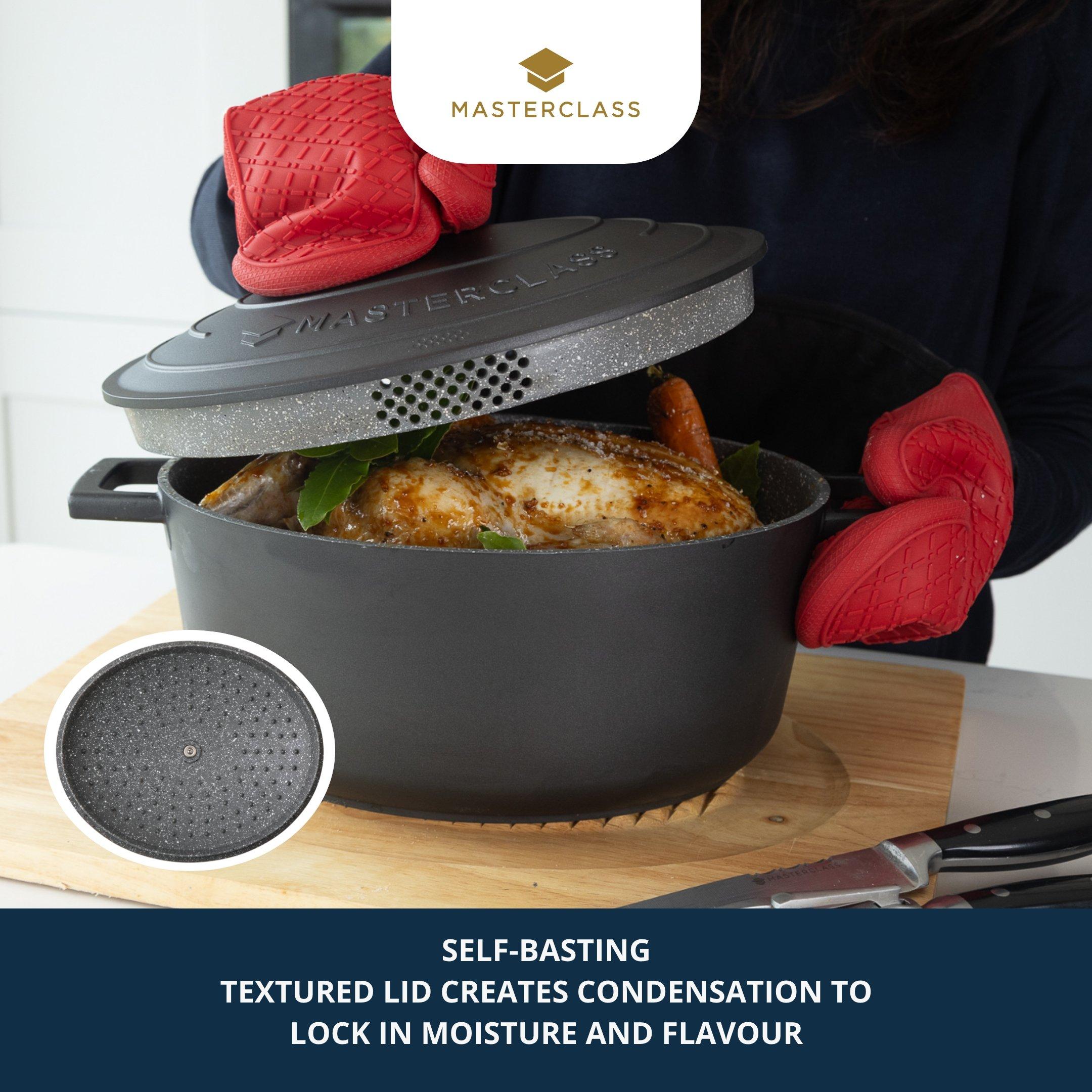 Black - MasterClass - MasterClass Oval Cast Aluminium Non-Stick - 5