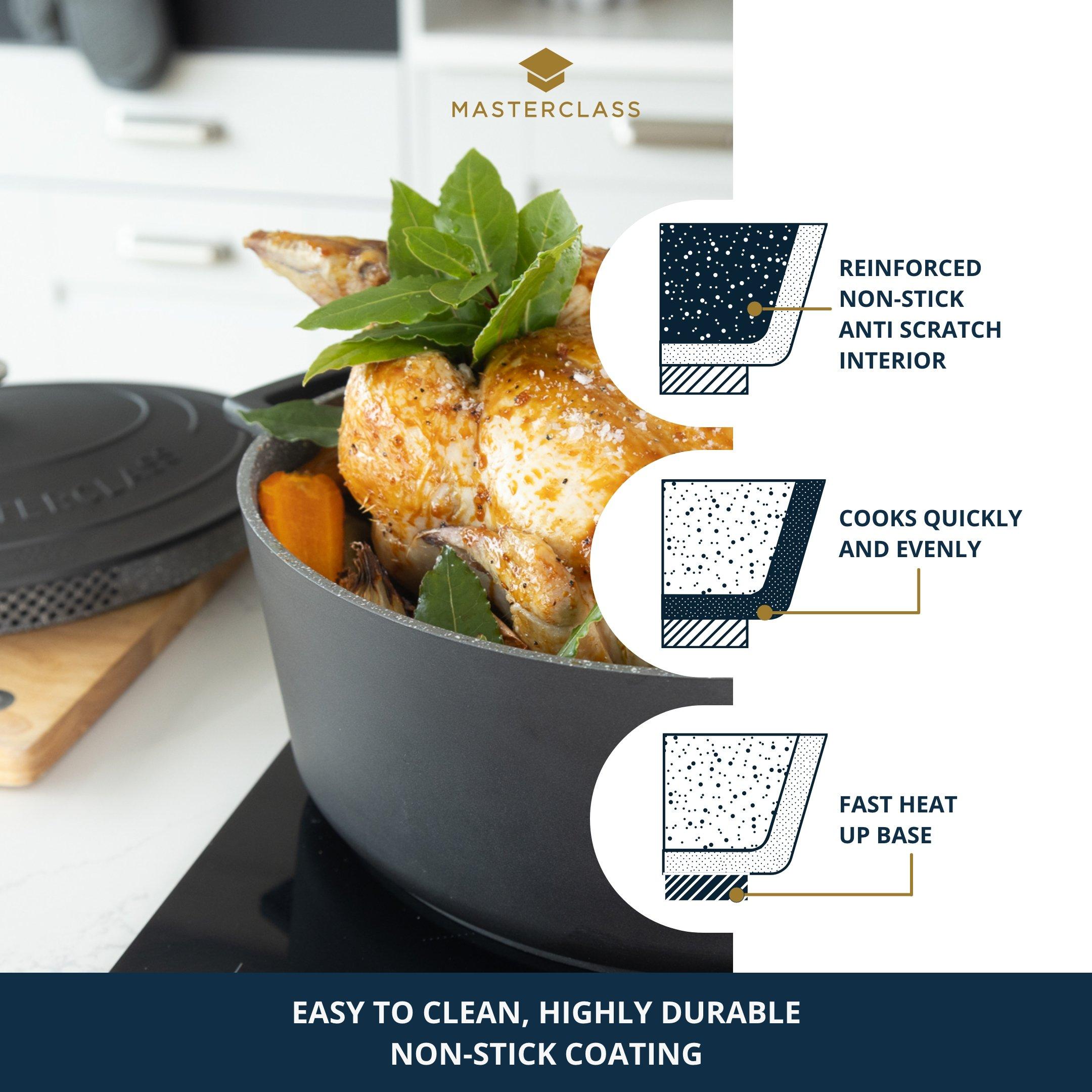 Black - MasterClass - MasterClass Oval Cast Aluminium Non-Stick - 6