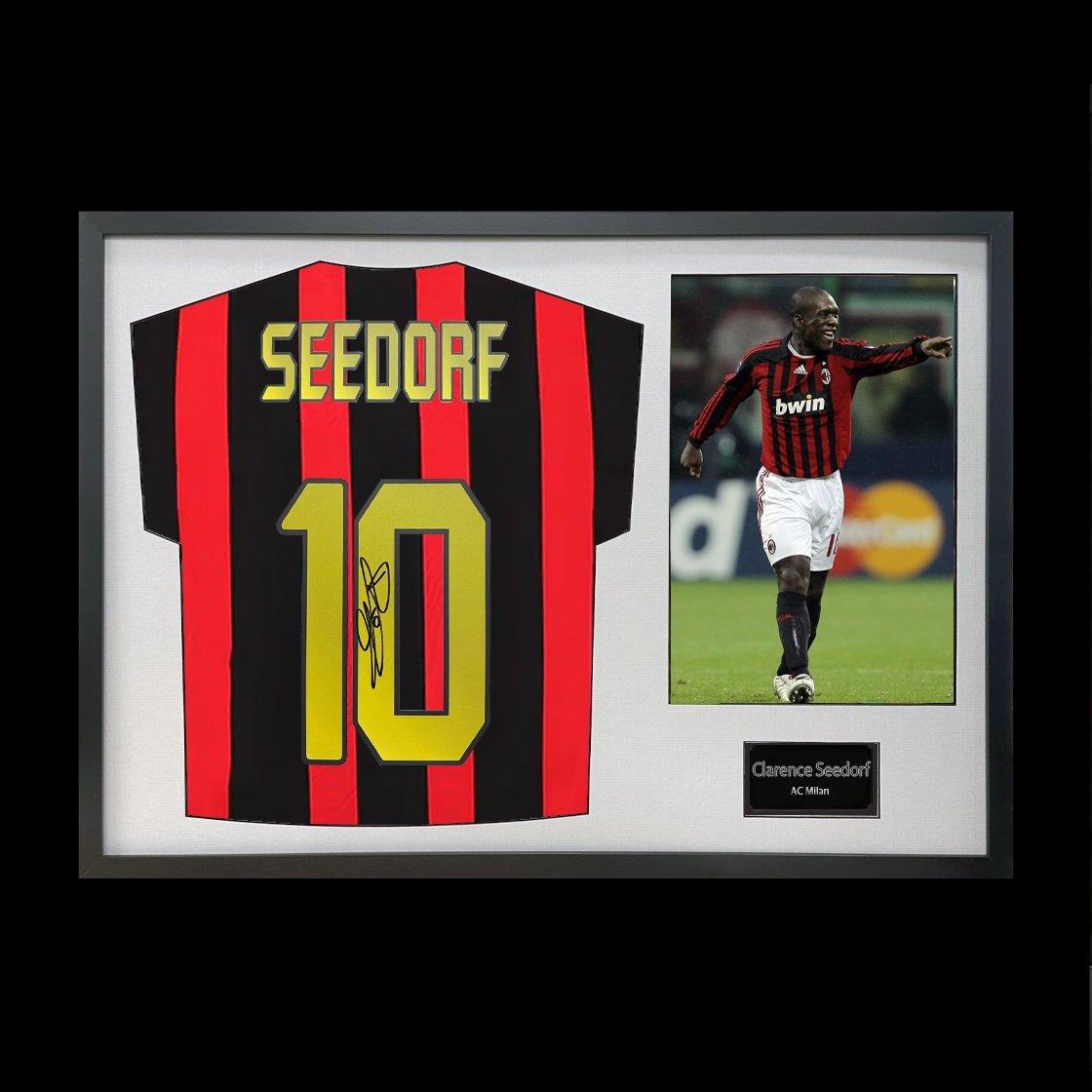 Red - The Fan Cave - Clarence Seedorf Signed AC Milan Shirt Classic Fra - 1