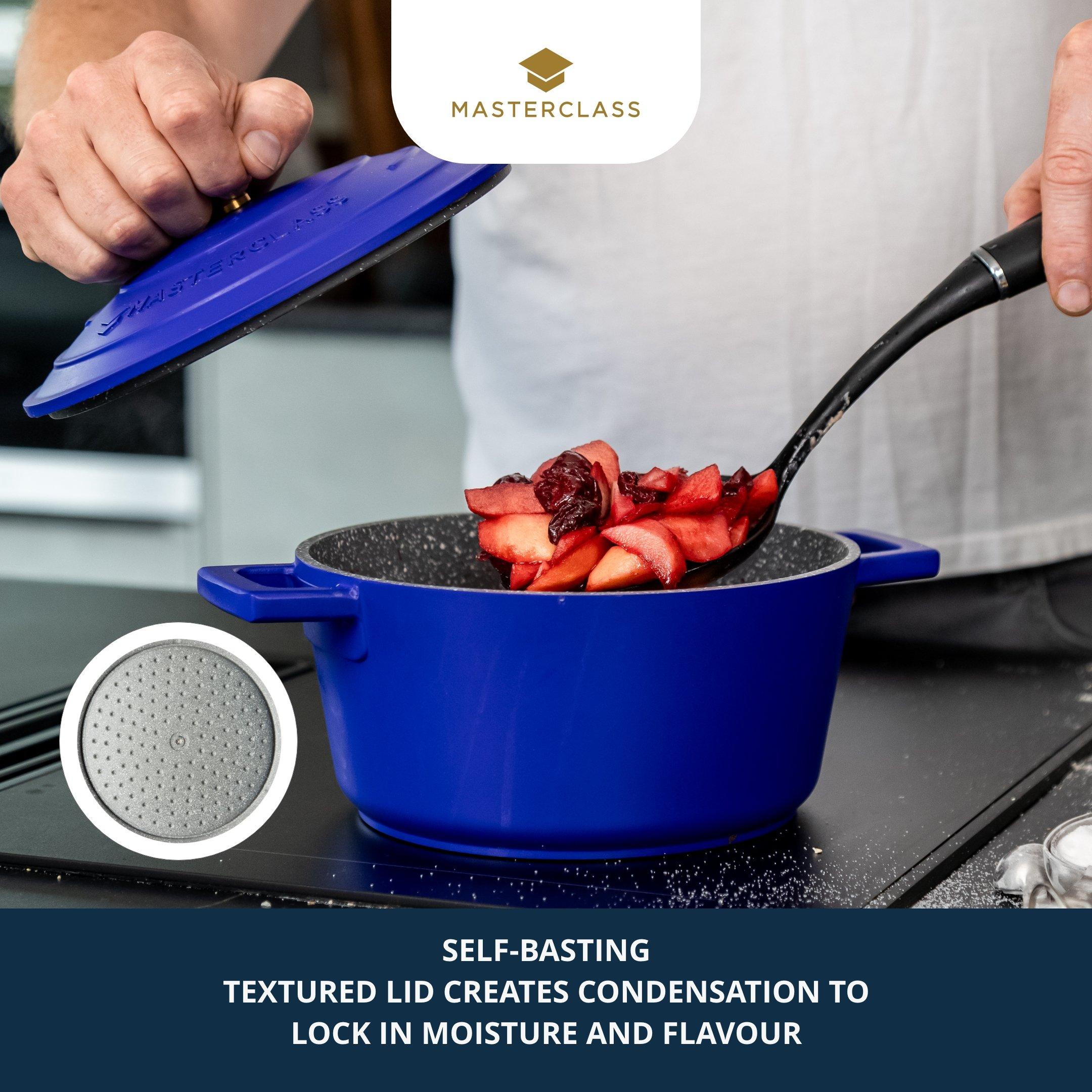 Blue - MasterClass - MasterClass Blue Cast Aluminium Casserole - 3