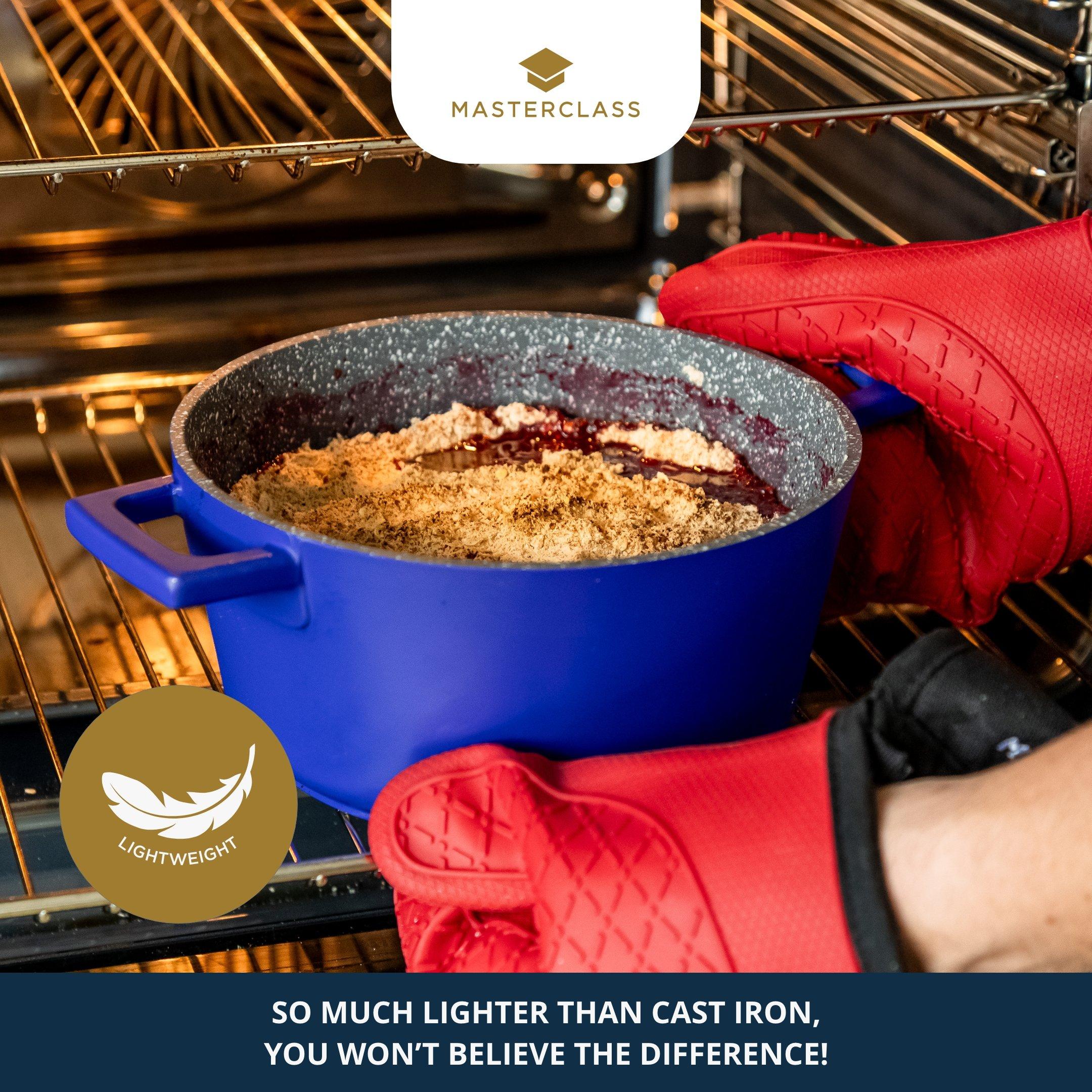Blue - MasterClass - MasterClass Blue Cast Aluminium Casserole - 4