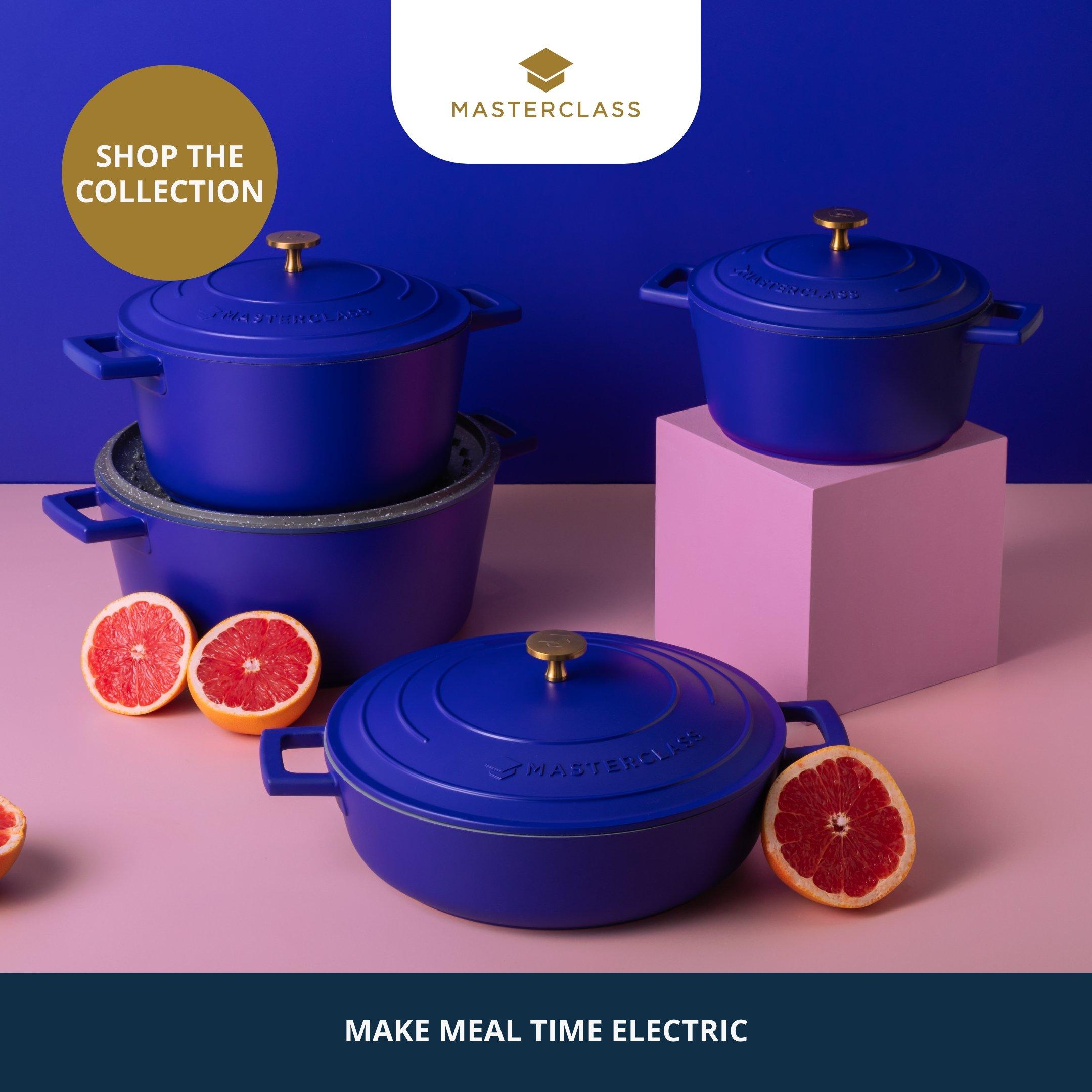 Blue - MasterClass - MasterClass Blue Cast Aluminium Casserole - 5