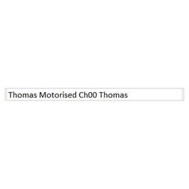 Thomas and Friends GAME Thomas Motorised Ch00 Thomas