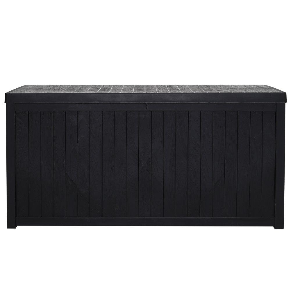 Black - Breeins - Garden Cushion Storage Box Waterproof Black - 3