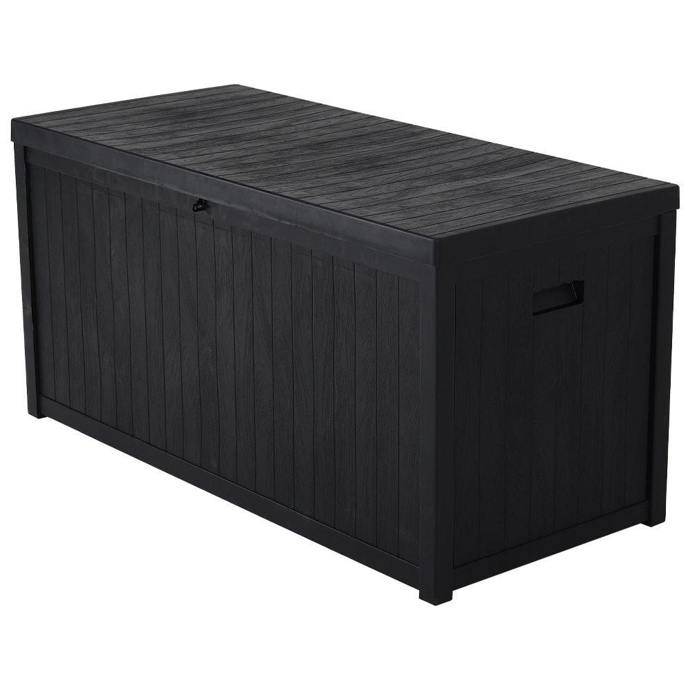 Black - Breeins - Garden Cushion Storage Box Waterproof Black - 4