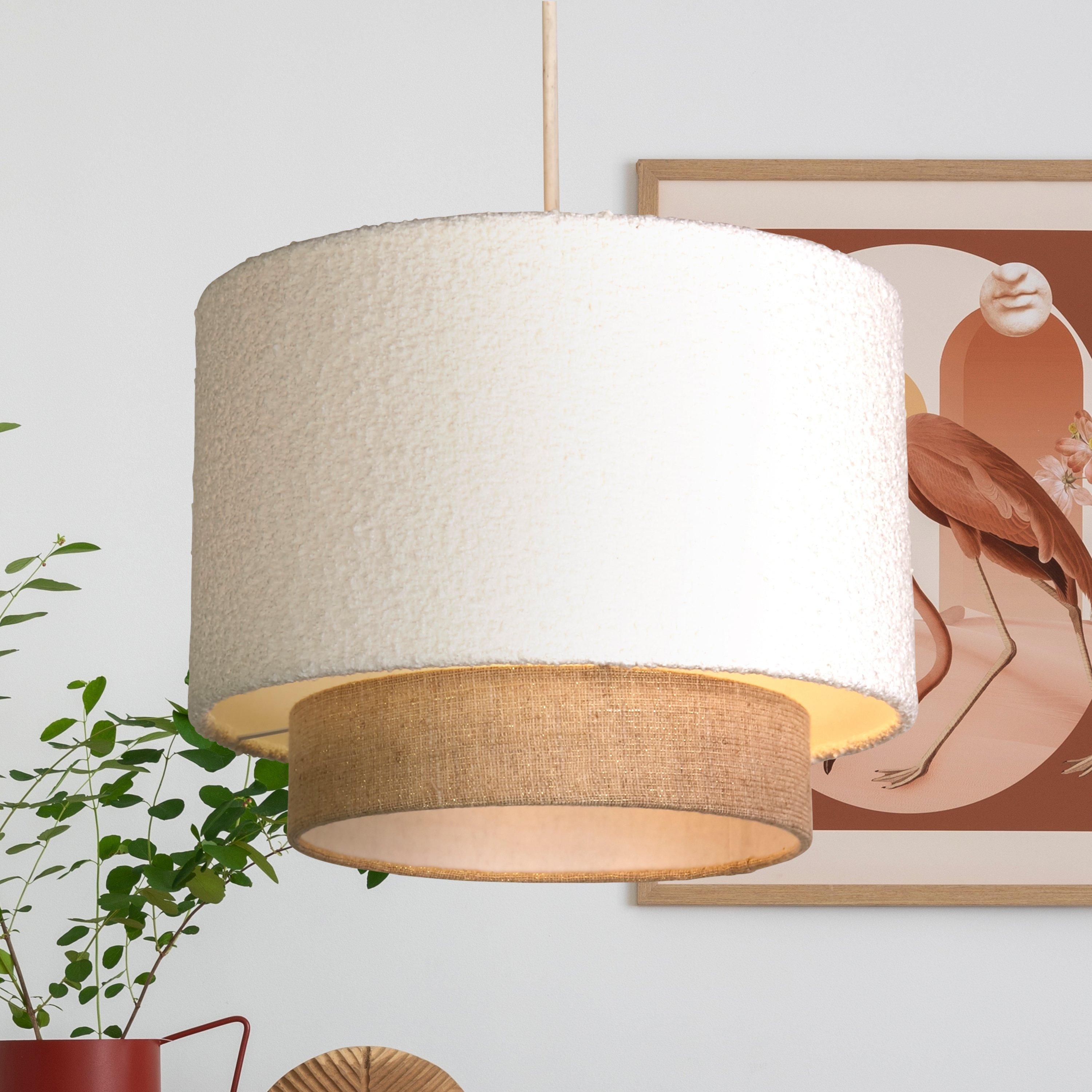 White - Lighting Collection - Aurelia White & Gold Ceiling Shade - 1
