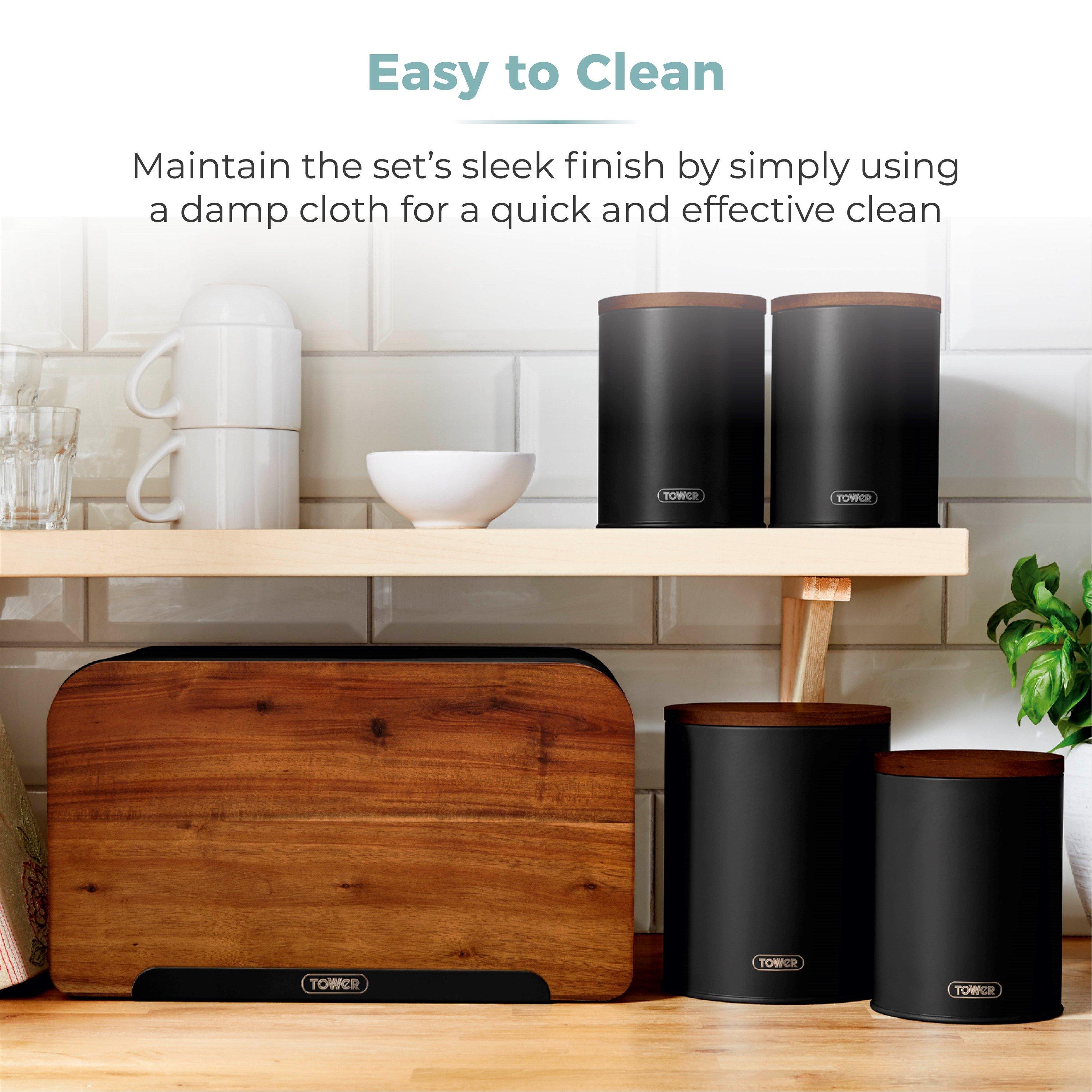 Black - Tower - Scandi 5 Piece Storage Set Black - 7