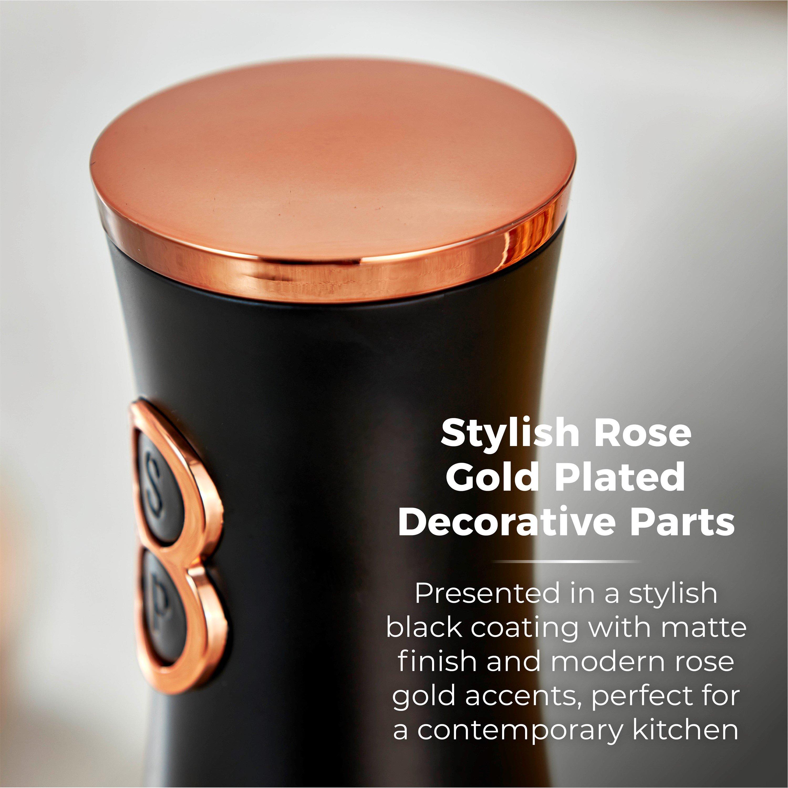 Black - Tower - Cavaletto Duo SP Mill Black and Rose Gold - 7