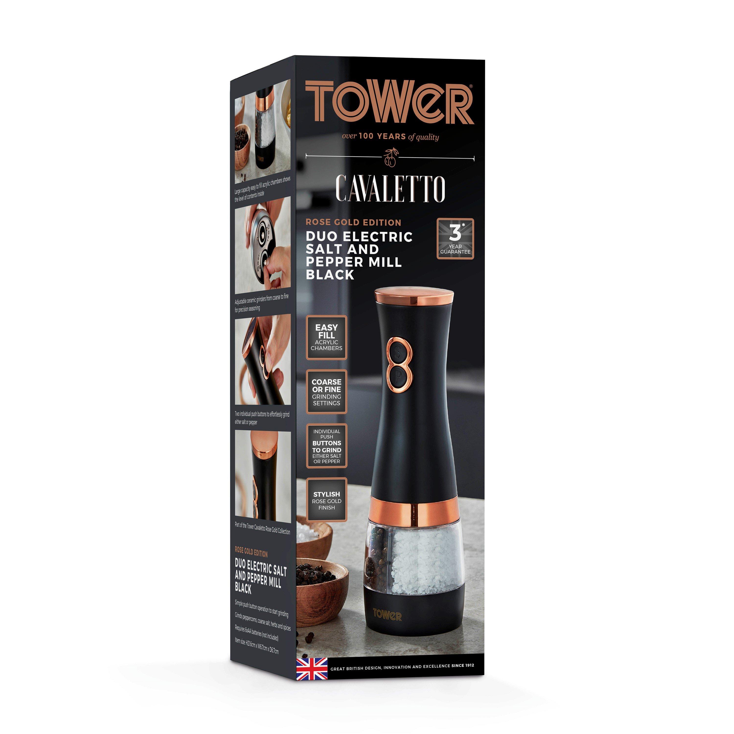 Black - Tower - Cavaletto Duo SP Mill Black and Rose Gold - 10