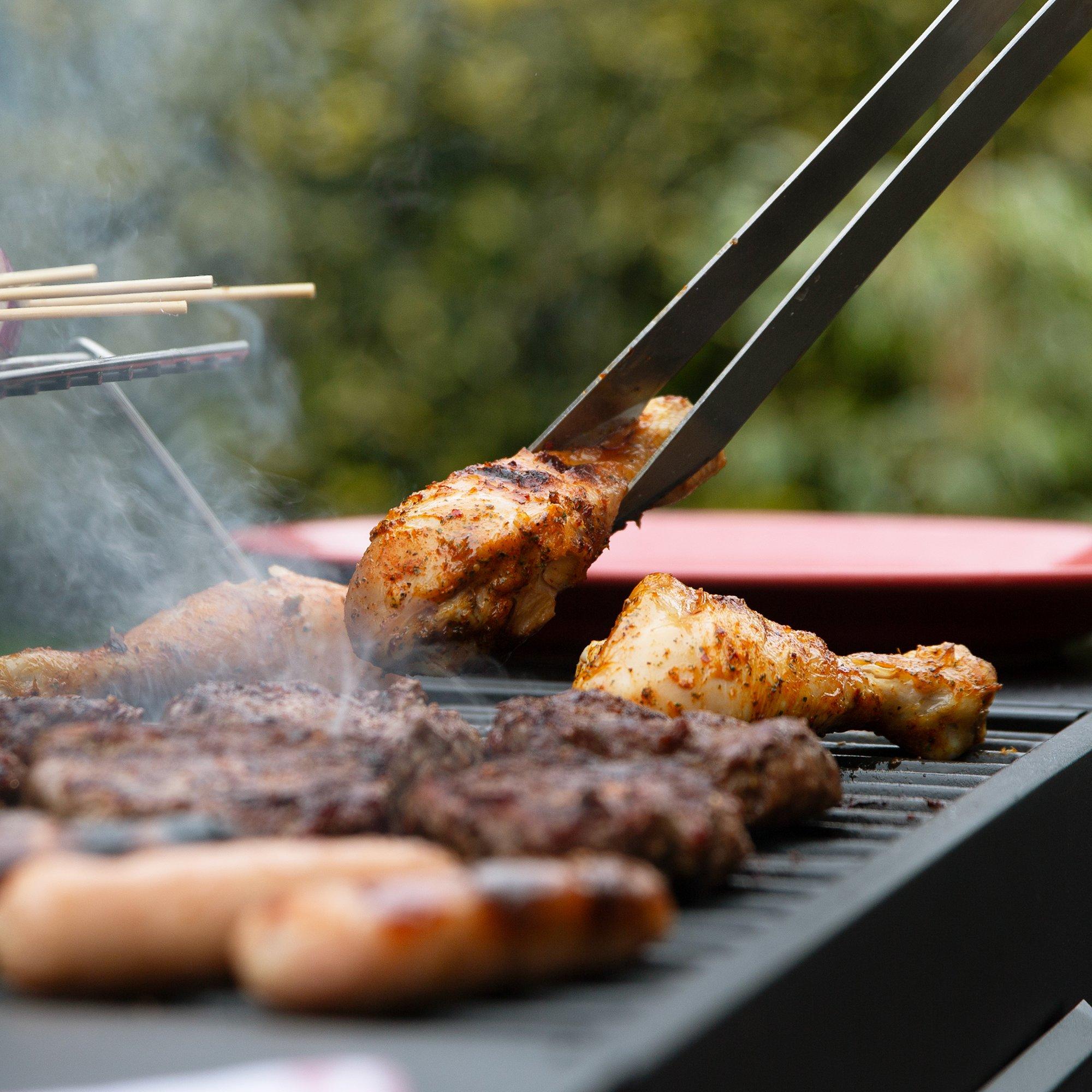 Black - George Foreman - GFCSBBQL Large Charcoal Barbecue - 4