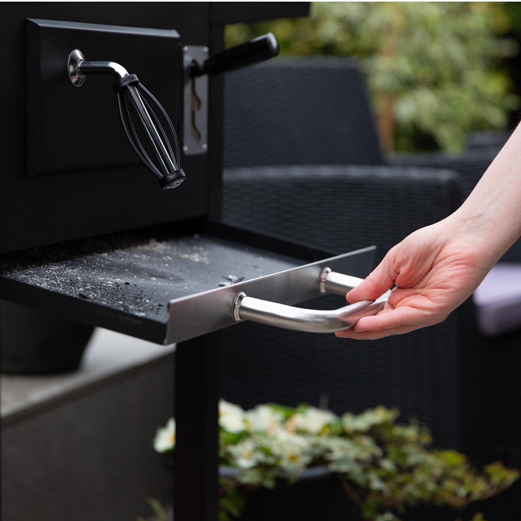 Black - George Foreman - GFCSBBQL Large Charcoal Barbecue - 6