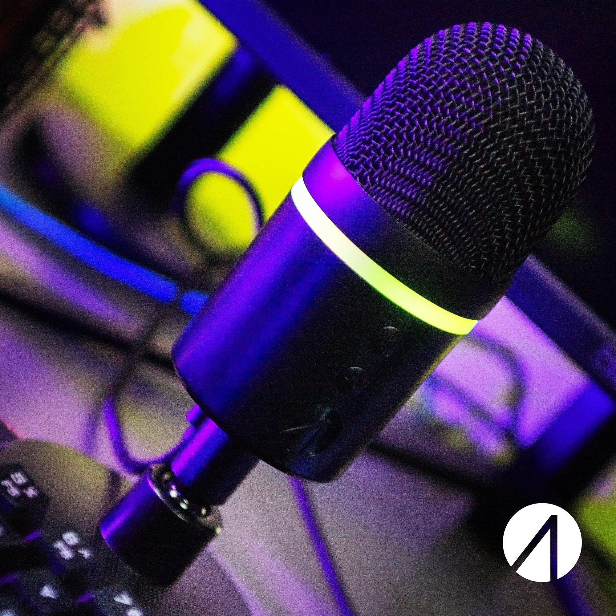 Black - Stealth - Light Up USB Streaming Microphone - 9