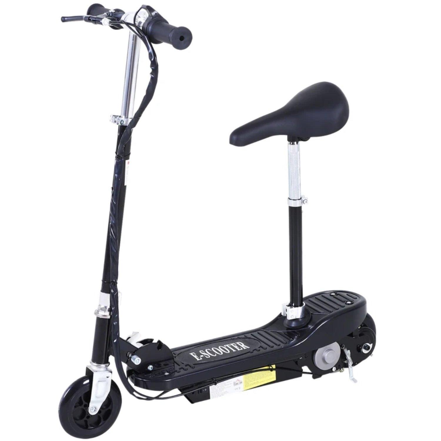Black - HOMCOM - HOMCOM Foldable Electric 12V Ride On Scooter - 1