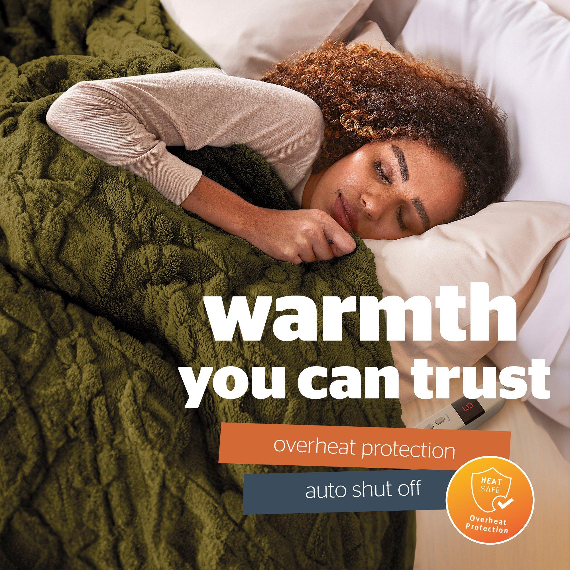 Green - Silentnight - SILENTNIGHT LUXURY SUPER COSY HEATED THROW - 4