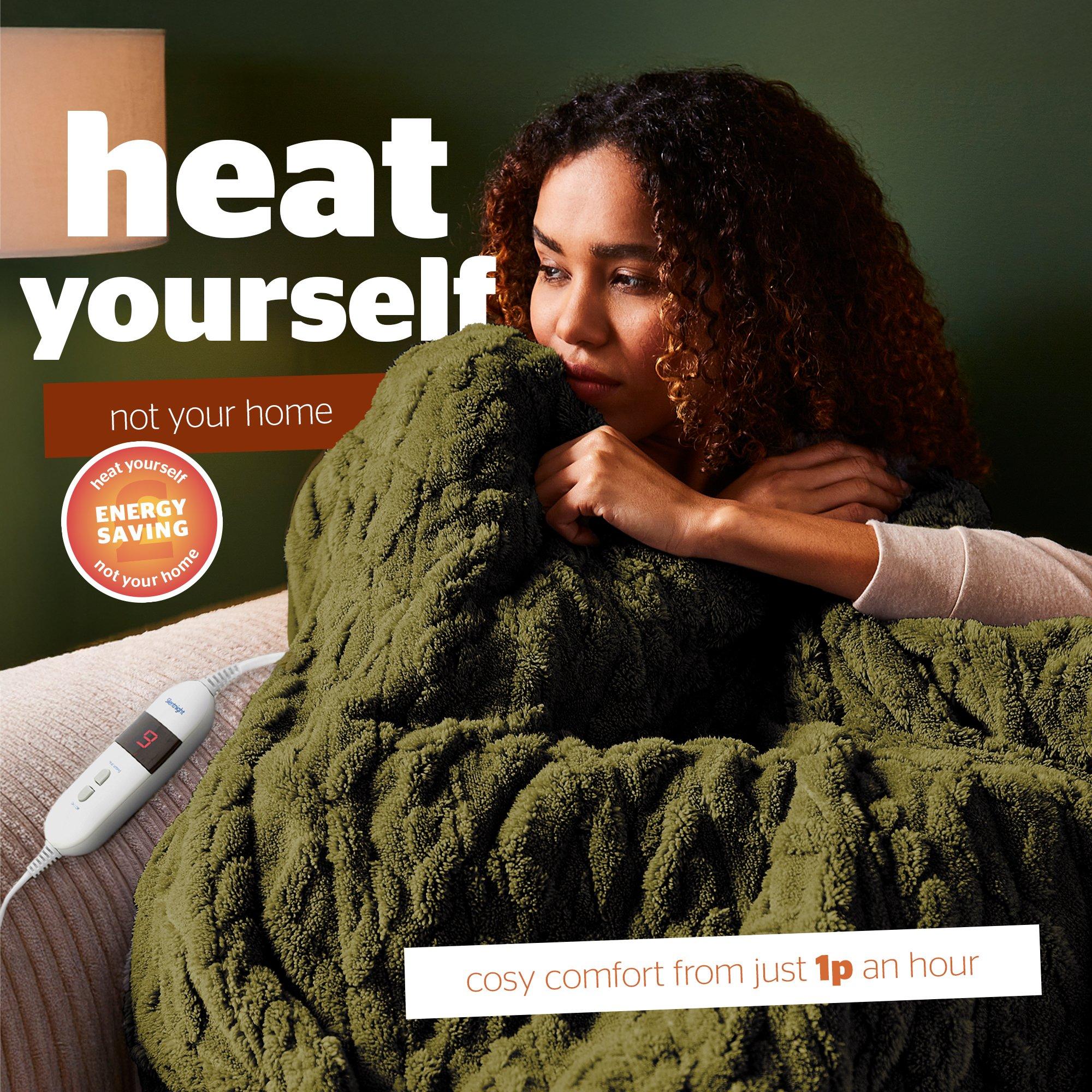 Green - Silentnight - SILENTNIGHT LUXURY SUPER COSY HEATED THROW - 5