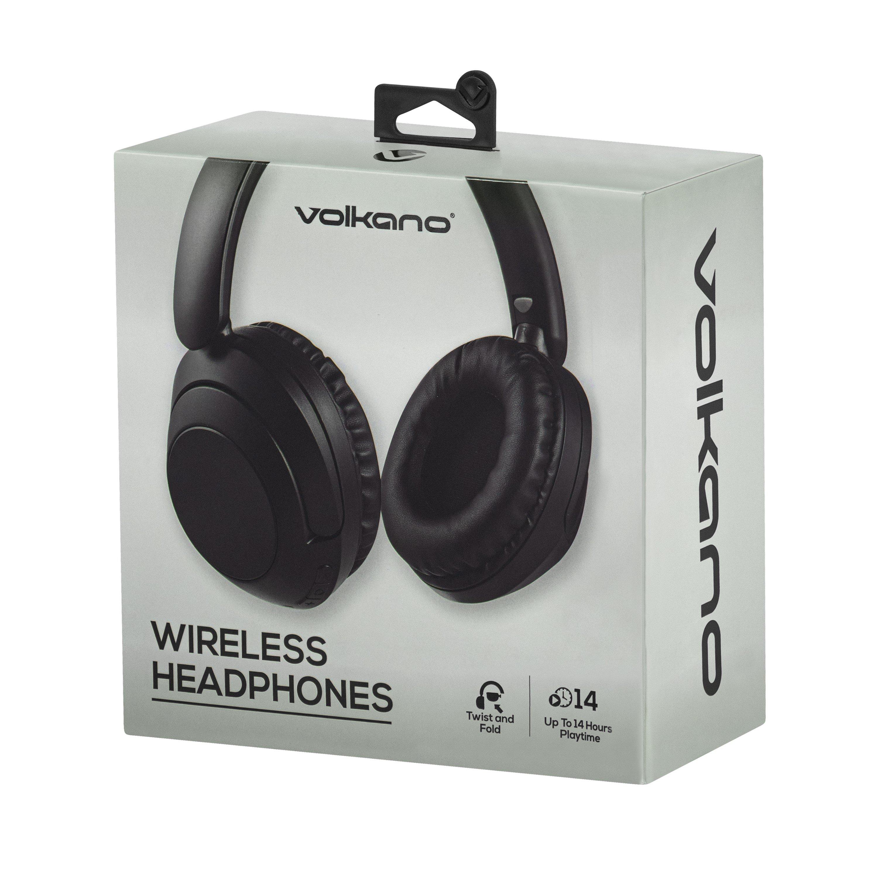 Black - Volkano - Volkano Ephemeris Wireless Bluetooth Headphones - 5