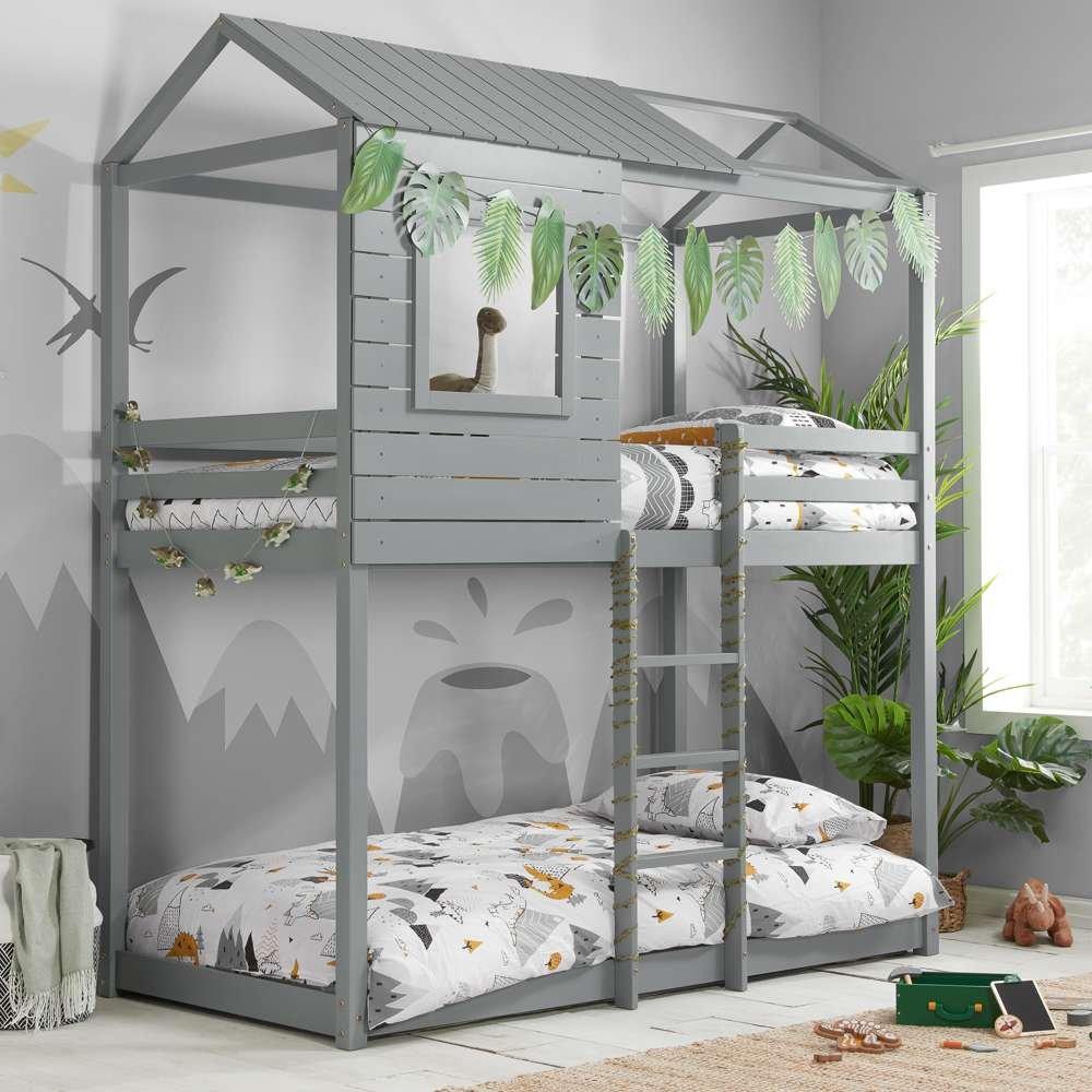 Birlea  Adventure Bunk Bed - Grey - Single