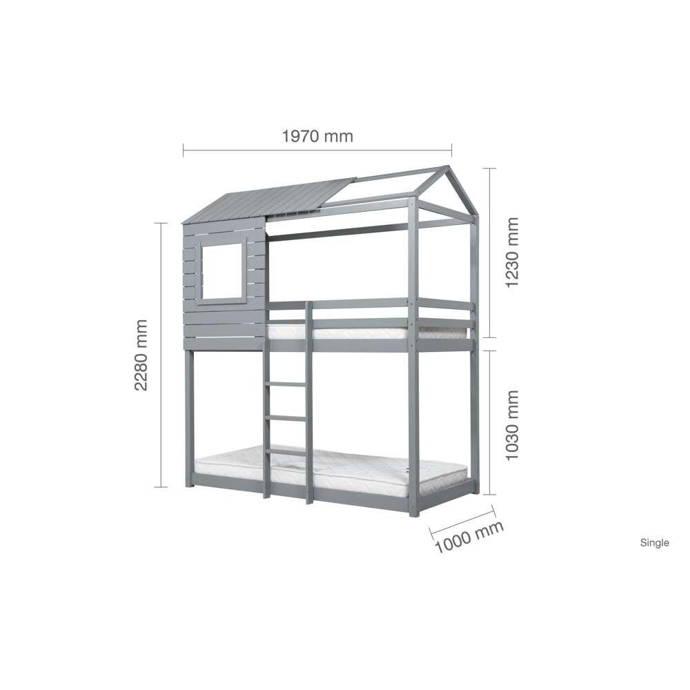 Grey - Birlea - Adventure Bunk Bed - 11