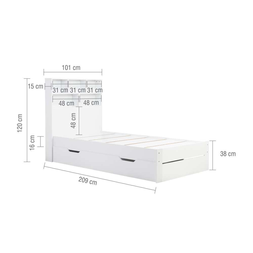 White - Birlea - Alfie Storage Bed - 11