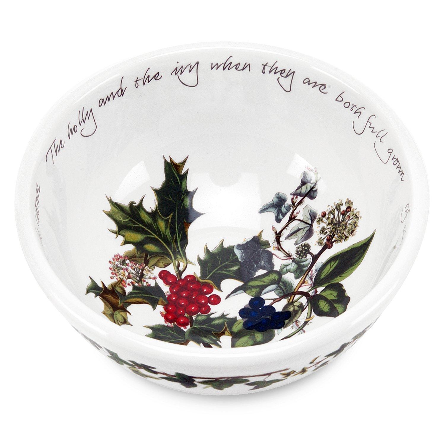 Portmeirion Holly And Ivy  The Holly And The Ivy Set Of 6 Small Bowls - Green