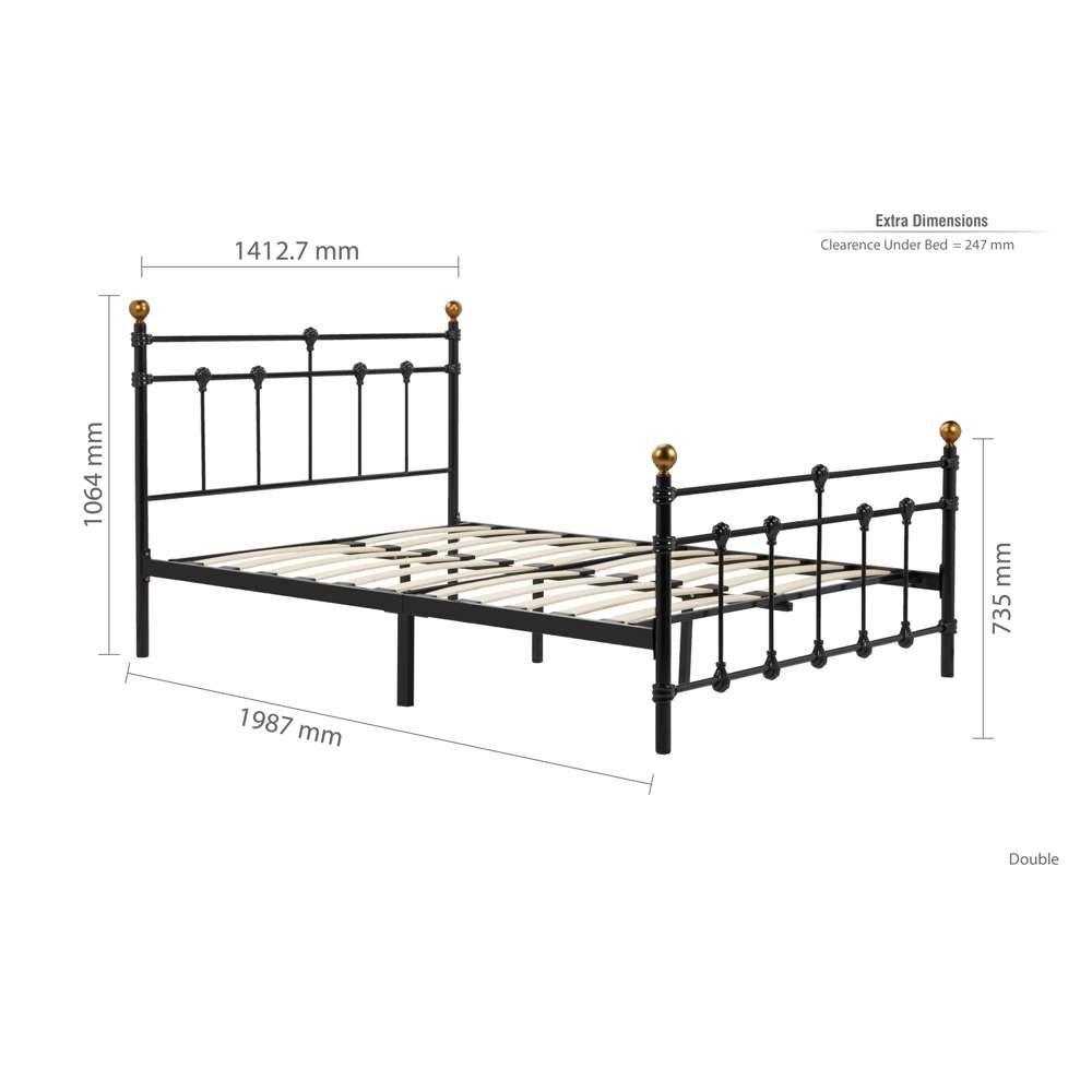 Black - Birlea - Atlas Metal Bed - 9