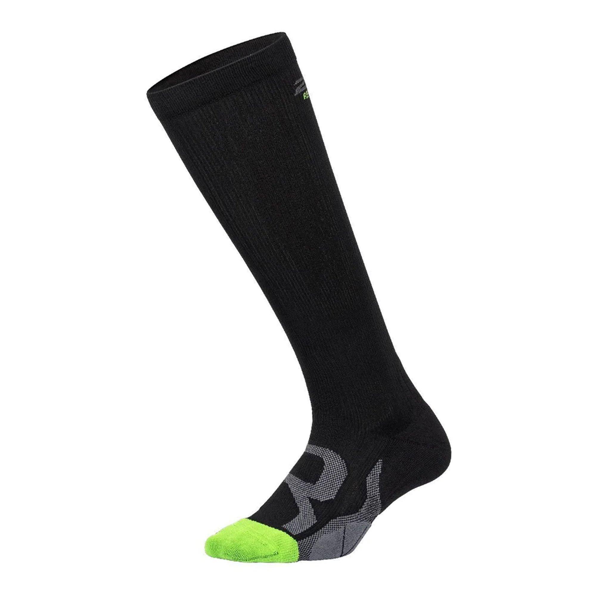 Black/Grey - 2XU - Compression Socks For Recovery 1 Pack - 1