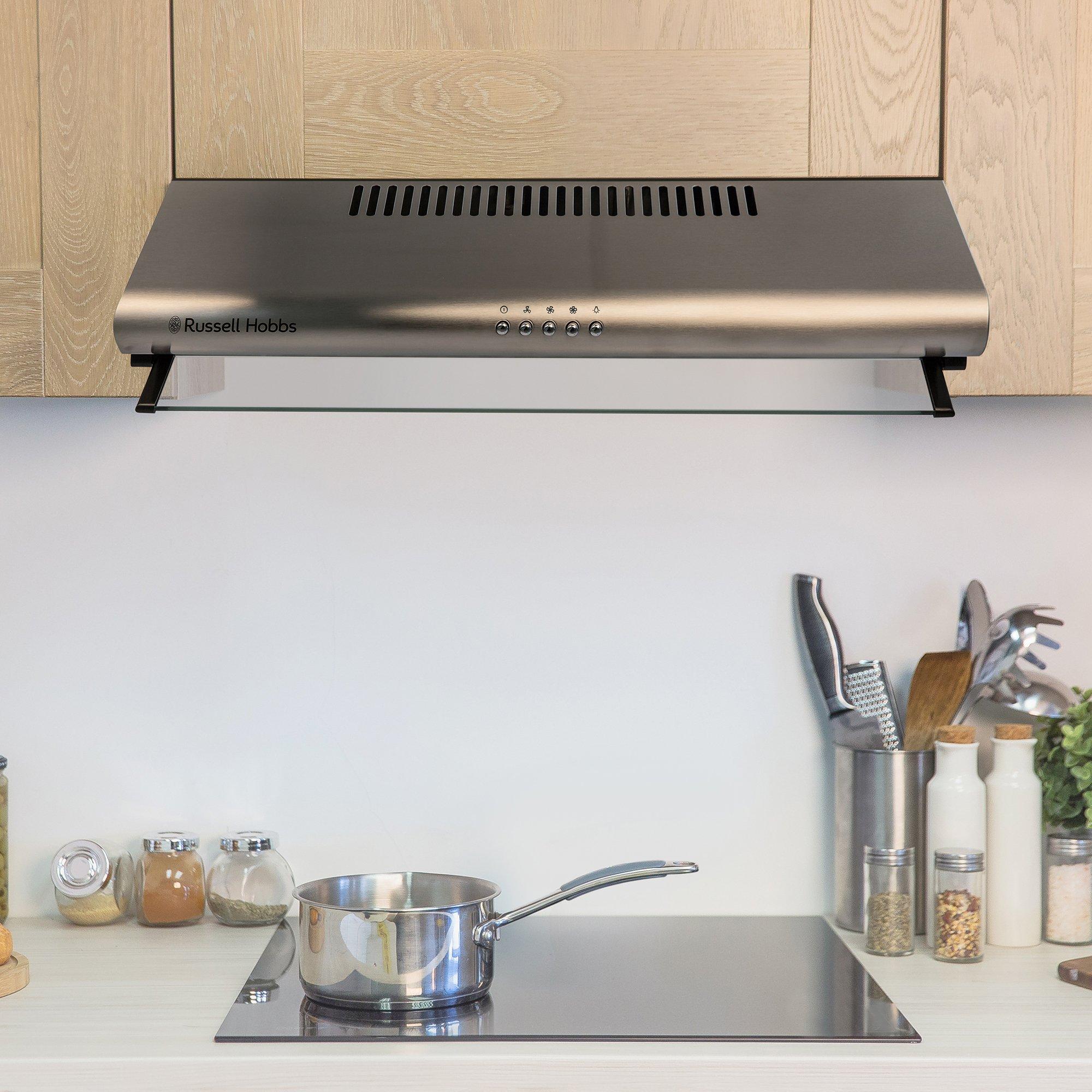 Stainless Steel - Russell Hobbs - RHVSRCH602SS-M 60cm Wide Visor Cooker Hood - 2