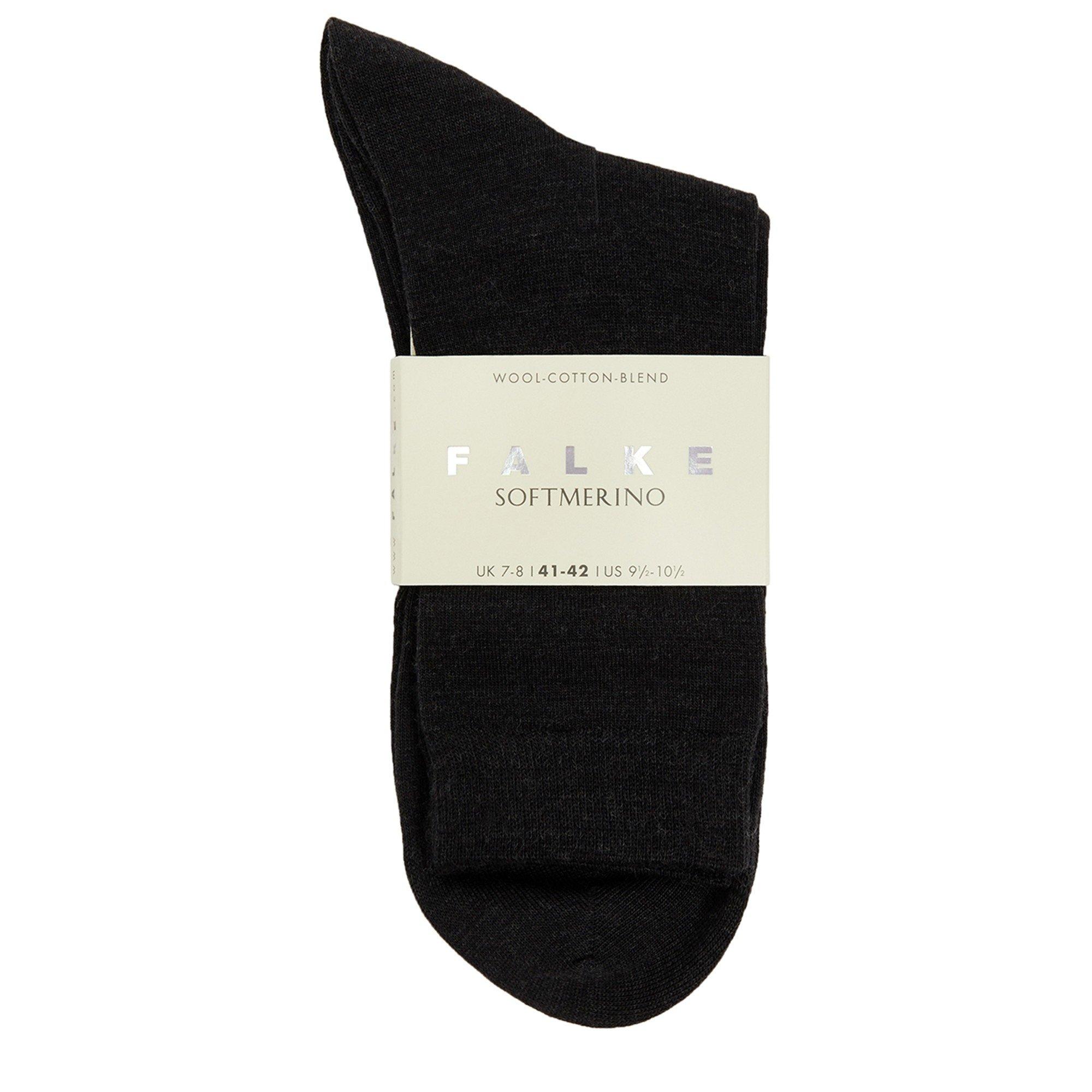 ANTHRACITE - Falke - S SOFT MERINO CITY SOCK - 2