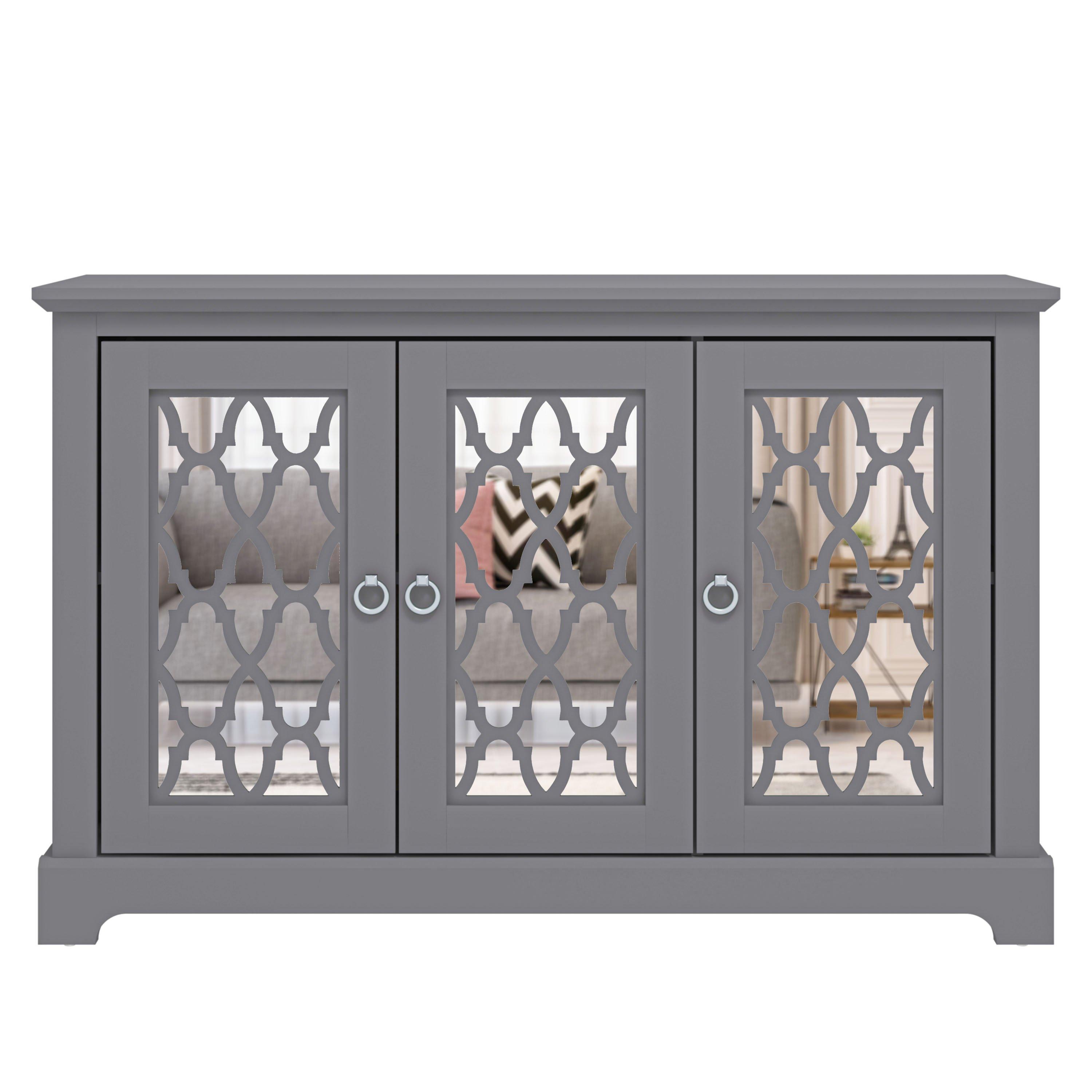 Grey - GFW - Honiton 3 Door Sideboard - 3