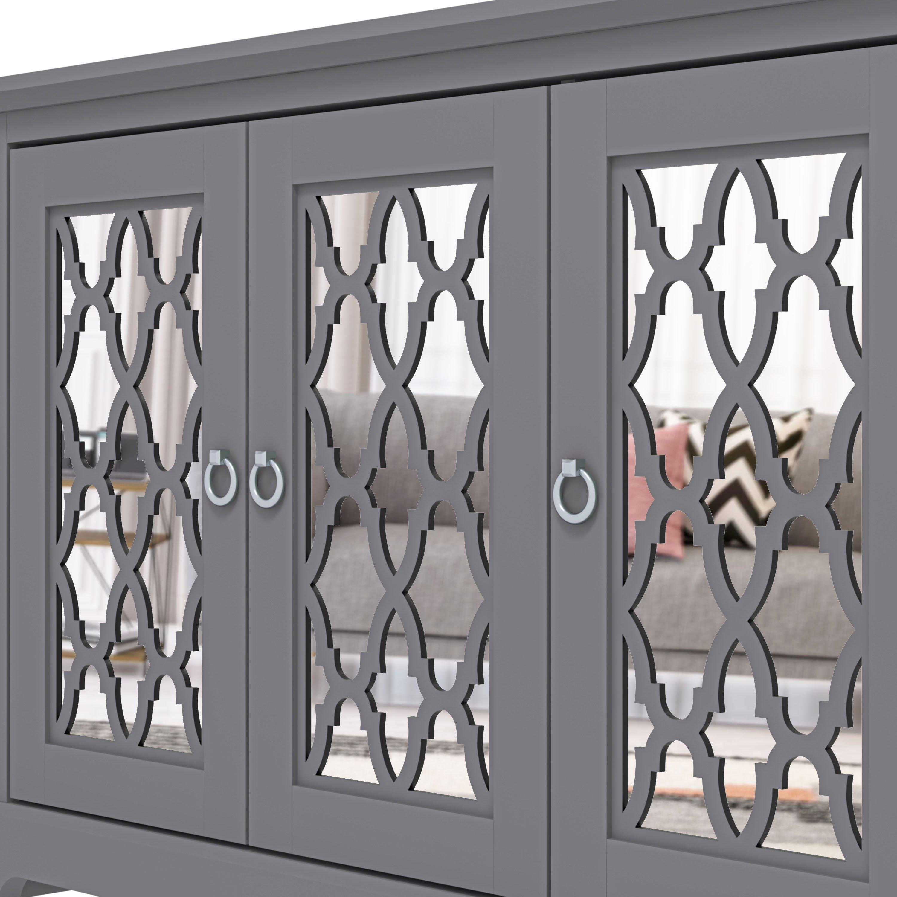 Grey - GFW - Honiton 3 Door Sideboard - 7