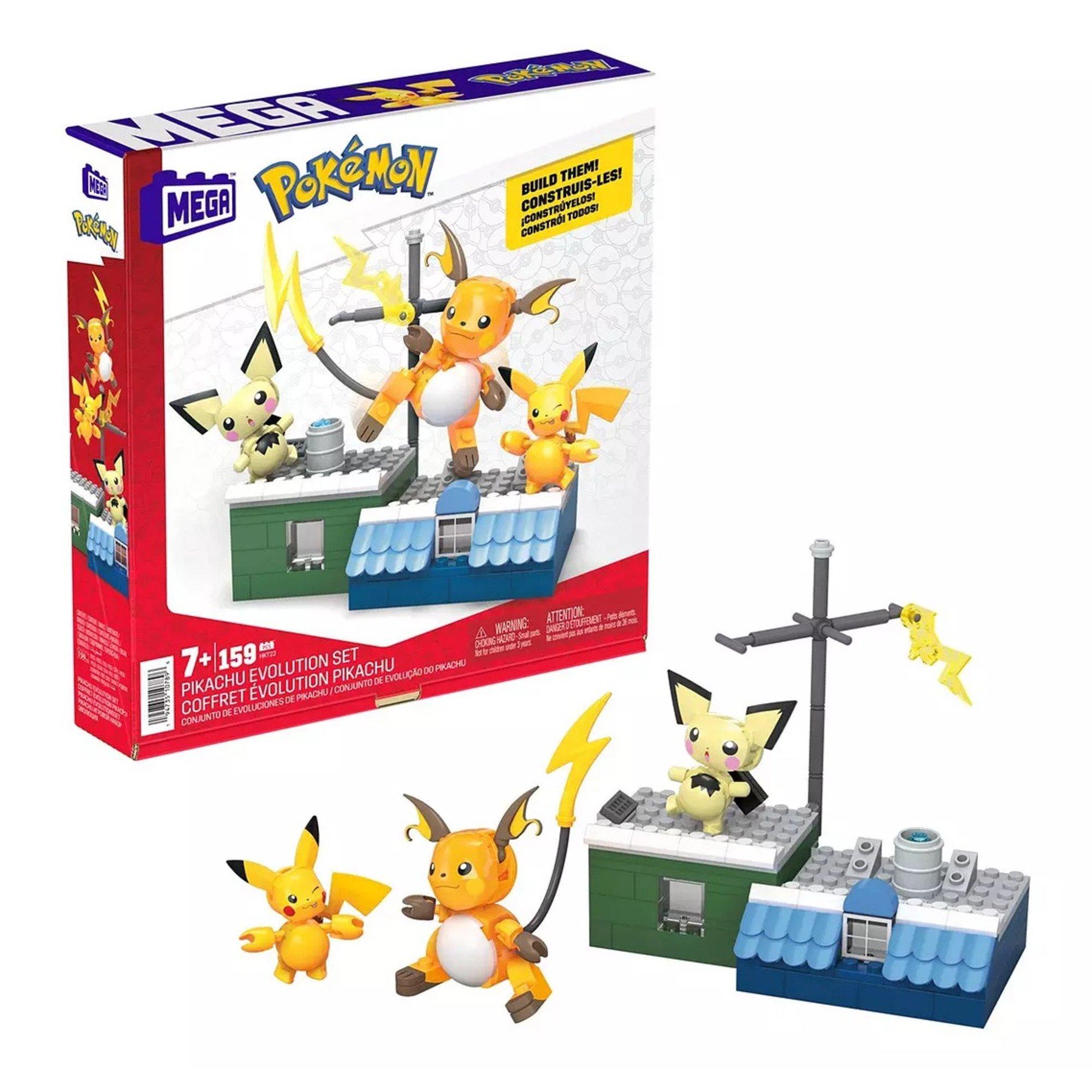 Multi Format An - Pokemon - Mega Construx Pokémon 3 Style Picachu Evolution - 1