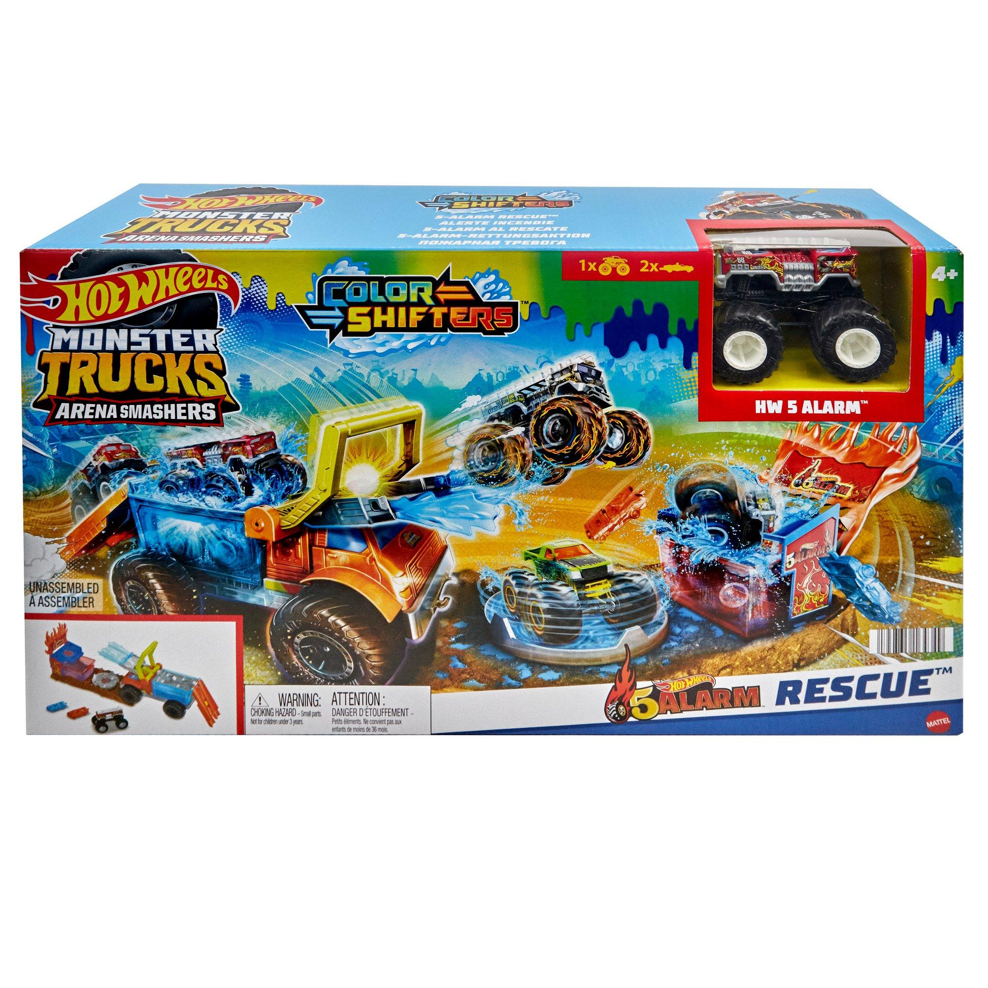 Multi Format An - Hot Wheels - Monster Trucks: Colour Shifters 5-Alarm Rescue Playset - 1